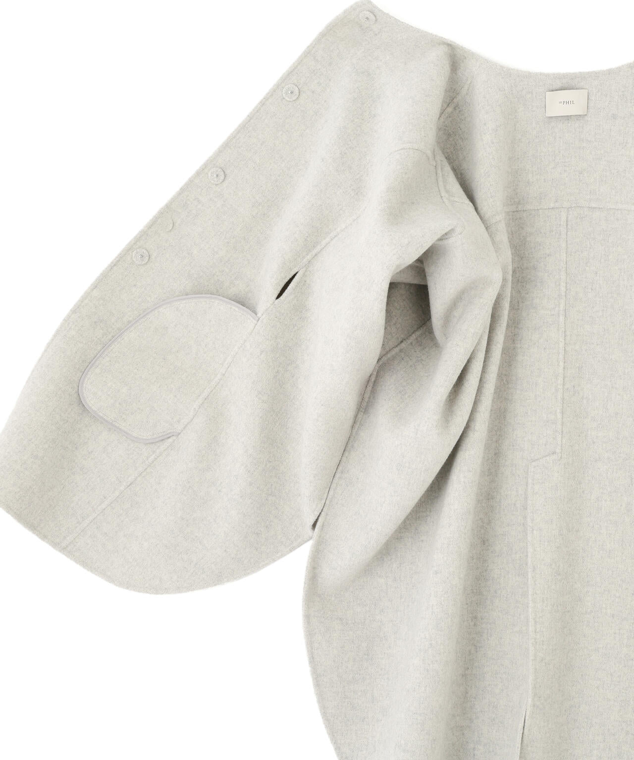 ソフトウールリバーポンチョコート