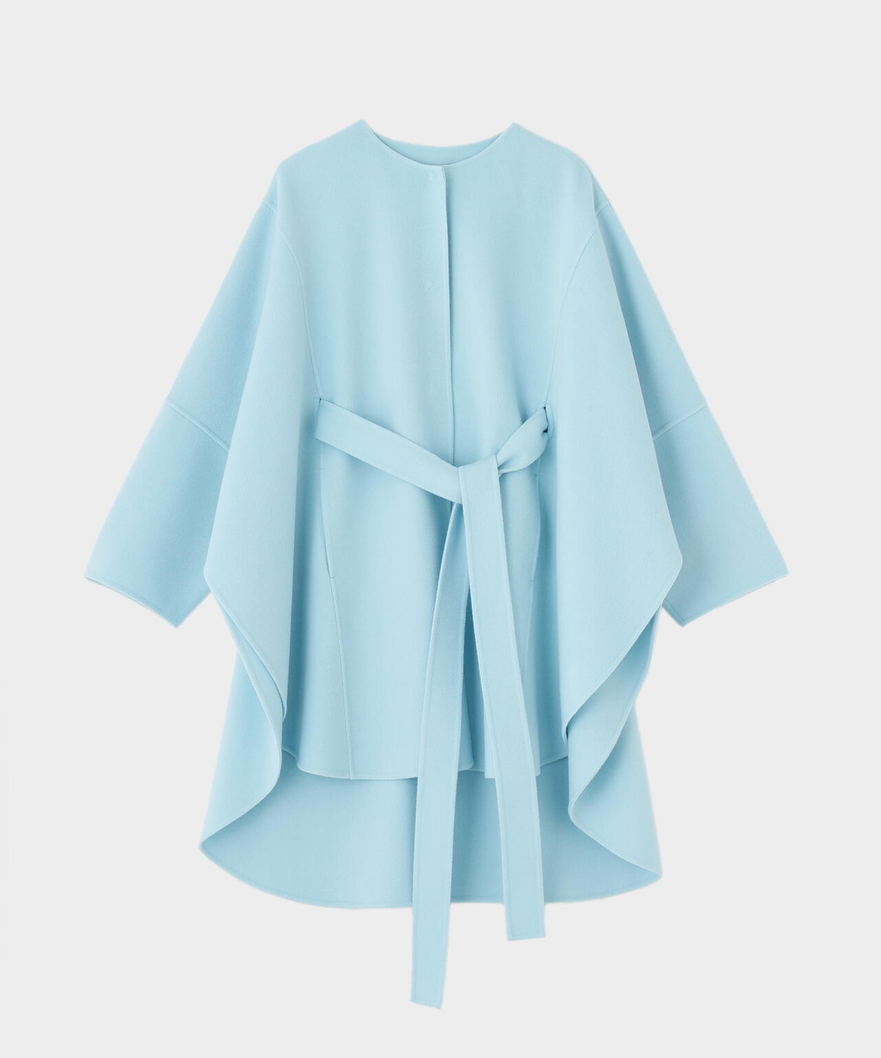 ソフトウールリバーポンチョコート