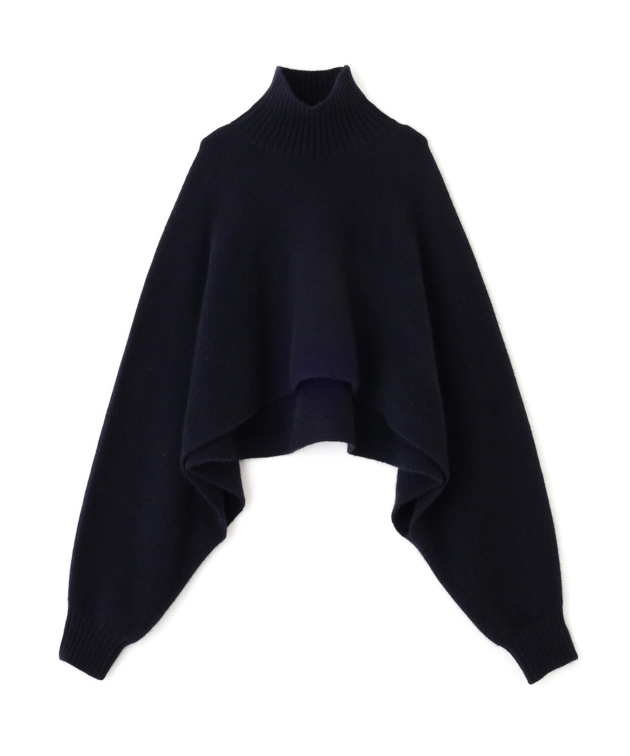 フォックス混ハイネックニット