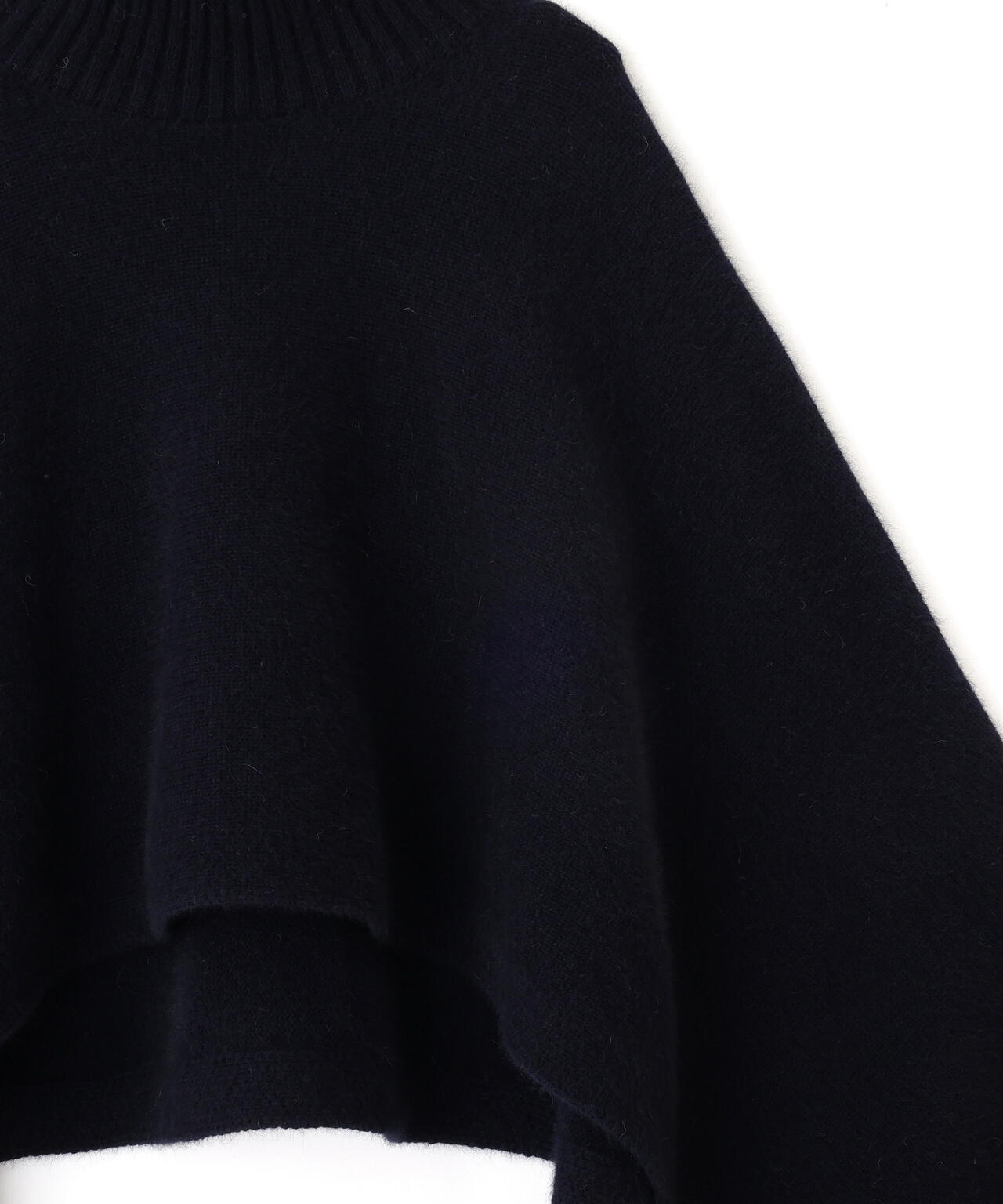 フォックス混ハイネックニット