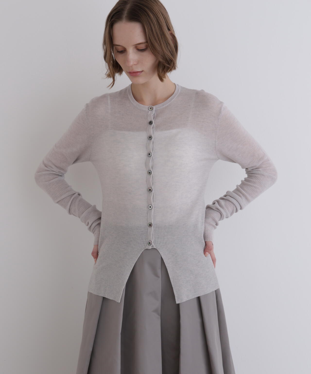 ハイゲージニットカーディガン