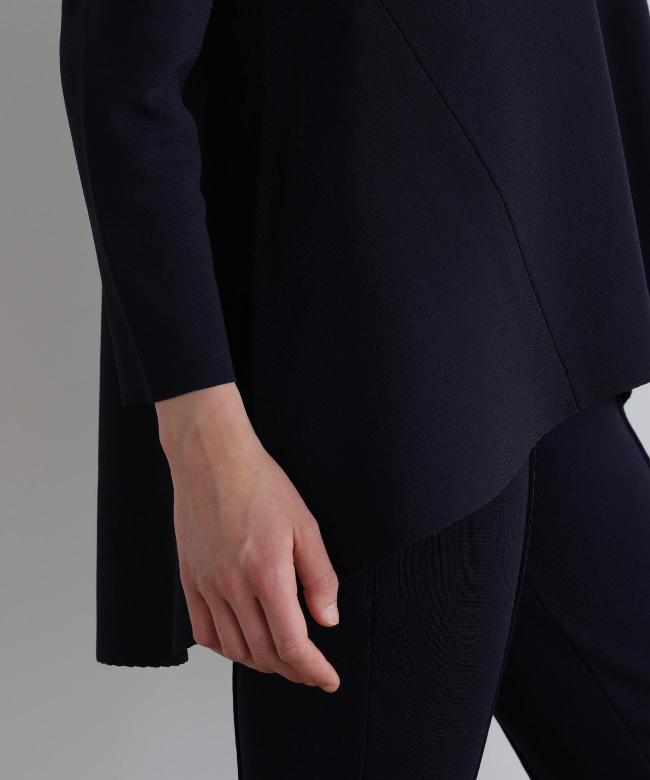 襟付きフレアニット