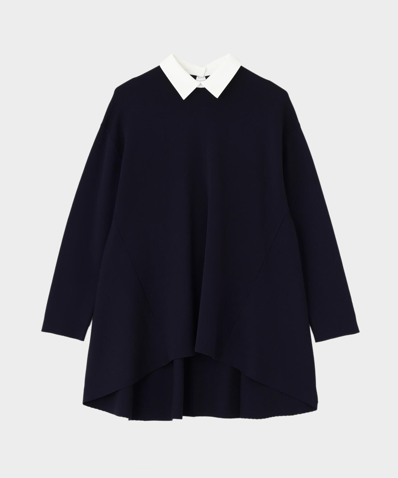 襟付きフレアニット