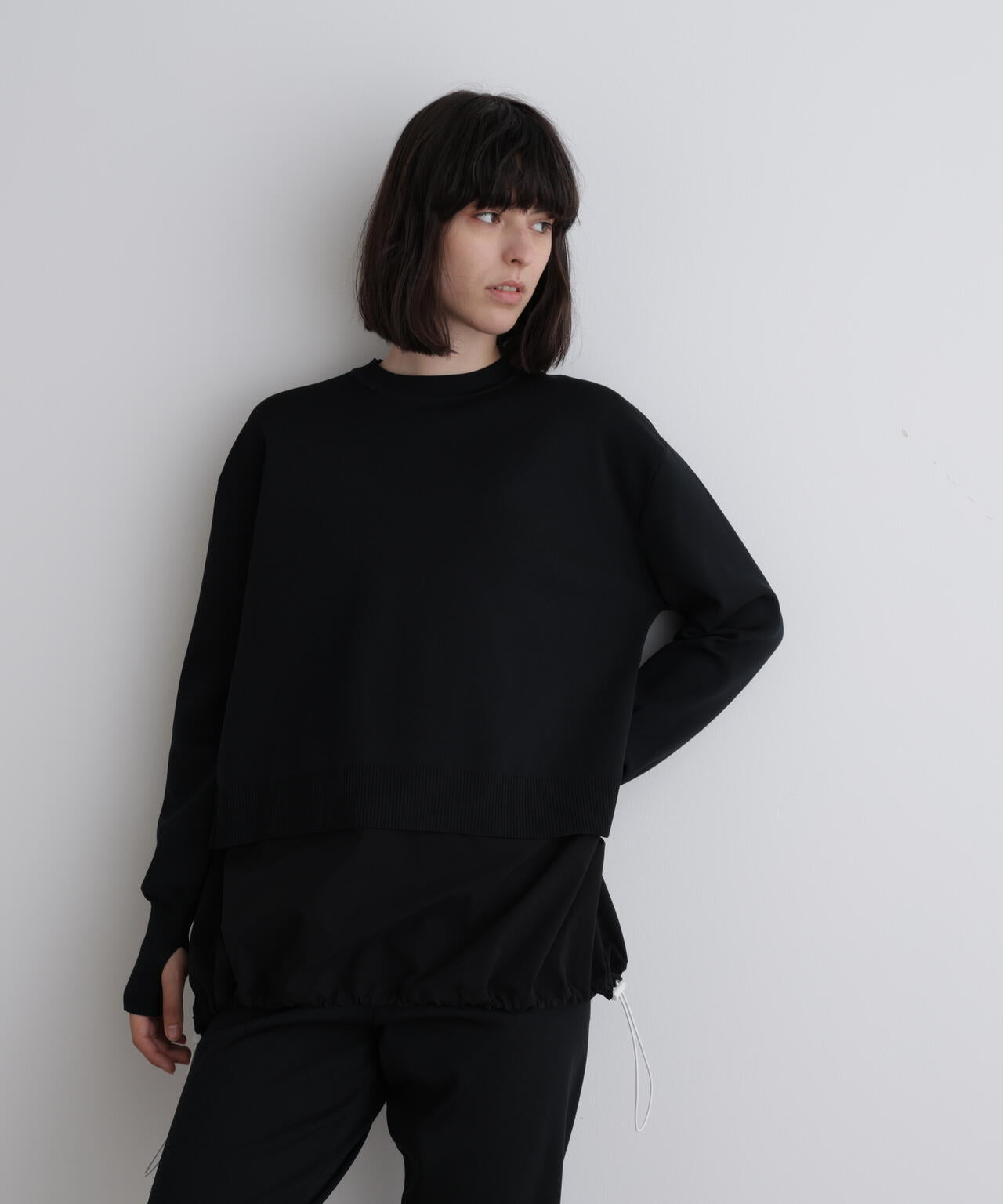 【極美品】LE PHIL（ルフィル）ミラノリブジレ ブラック 極美品】LE PHIL（ルフィル）ミラノリブジレ ブラック