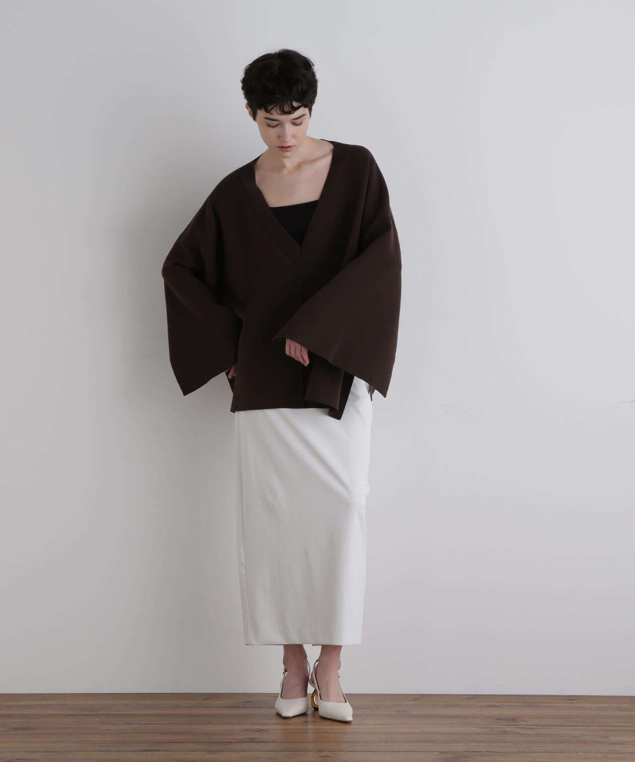 オーバーサイズニットケーププルオーバー | LE PHIL（ル フィル