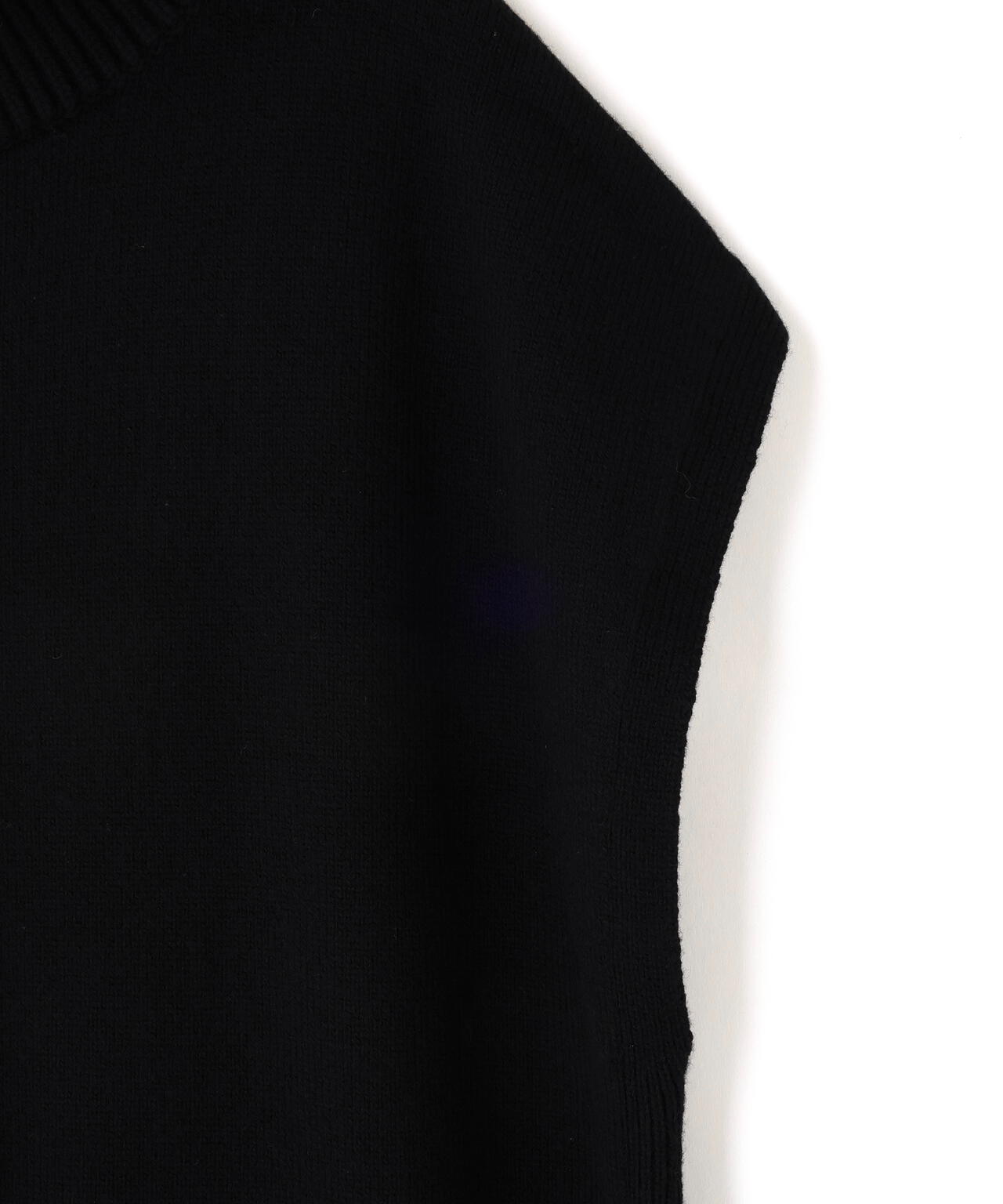 ウールミドルゲージロングジレ