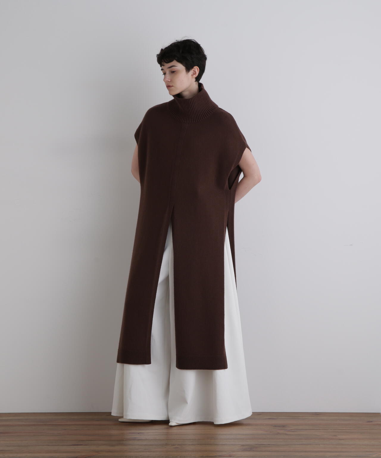 LE PHIL ルフィル ウール ミドル ゲージ ロング ジレ ウールミドルゲージロングジレ | LE PHIL（ル フィル） ｜【公式