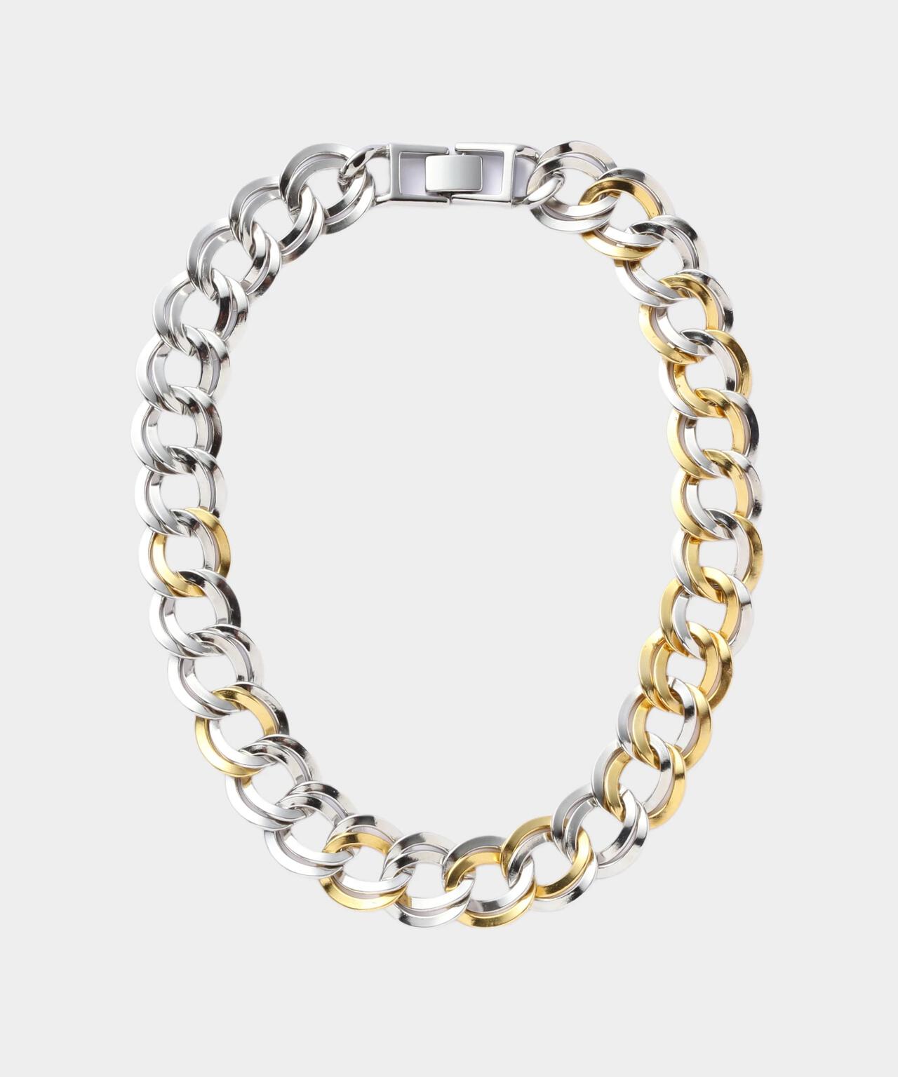 【新品未使用】 Glenn Martens ネックレス　グレントップスXL GREN / グリン】ダブルチェーンネックレス | LE PHIL（ル フィル