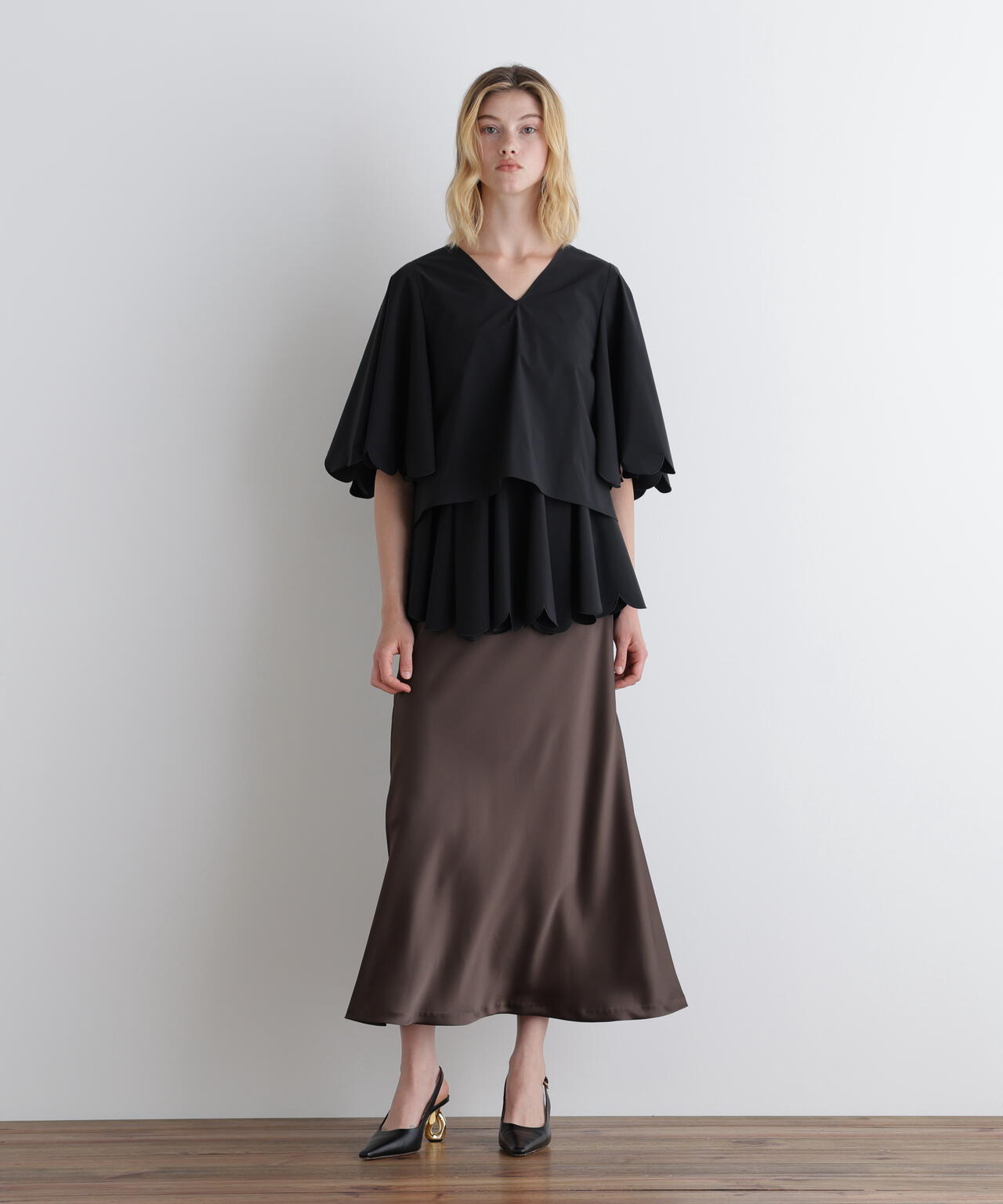 クラシックサテンスカート