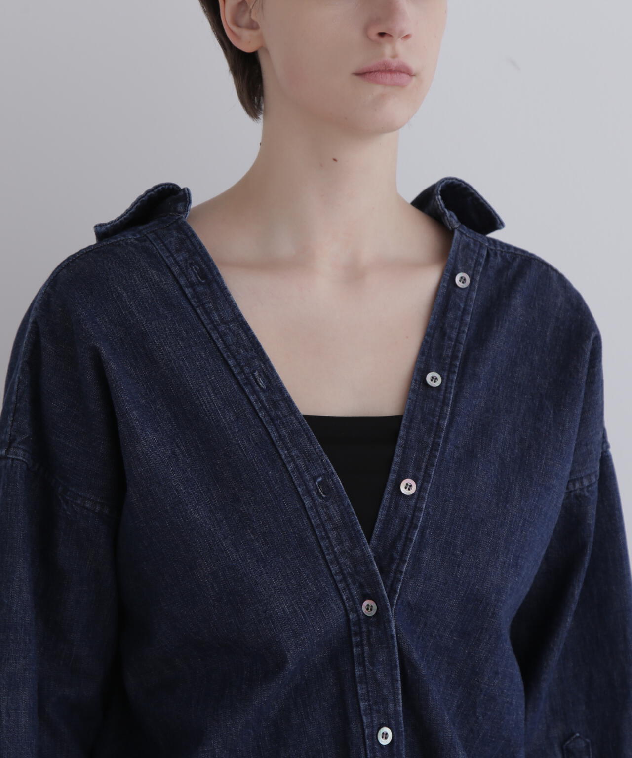 オーバーサイズデニムブラウス | LE PHIL（ル フィル） ｜【公式】通販