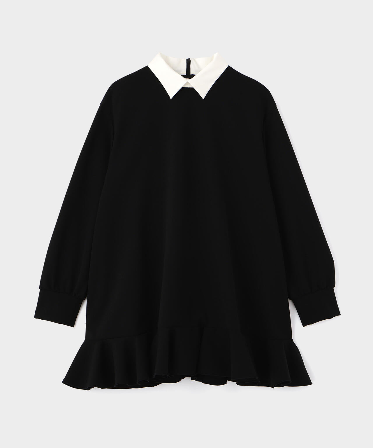 襟付きフリルブラウス