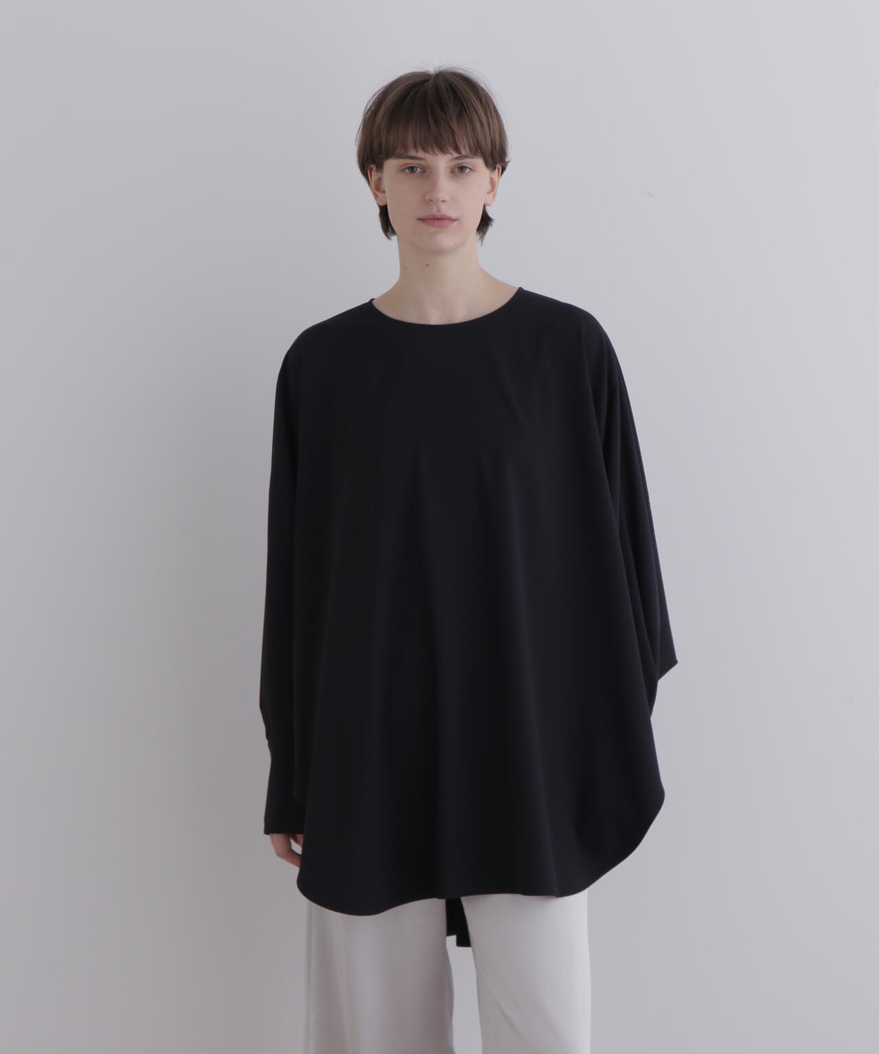 ストレッチオックスロングカフスブラウス