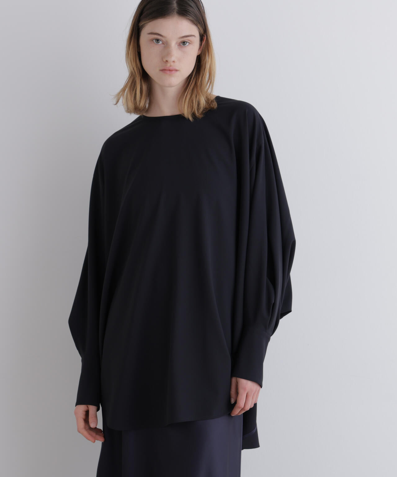 ストレッチオックスロングカフスブラウス