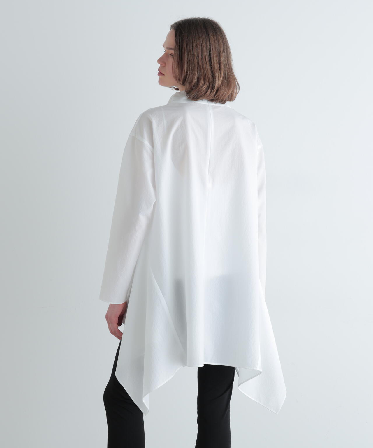 クールドットサイドヘムブラウス