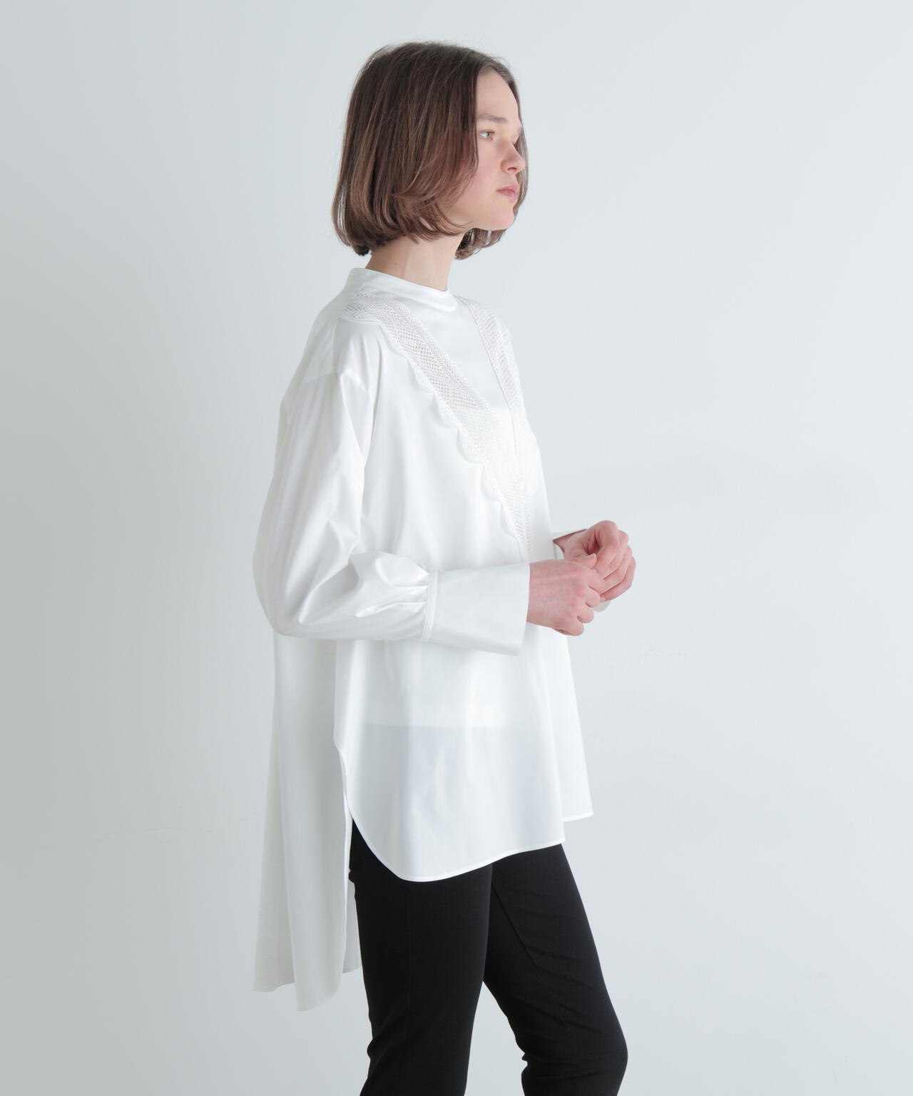 レース切り替えブラウス | LE PHIL（ル フィル） ｜【公式】通販mix