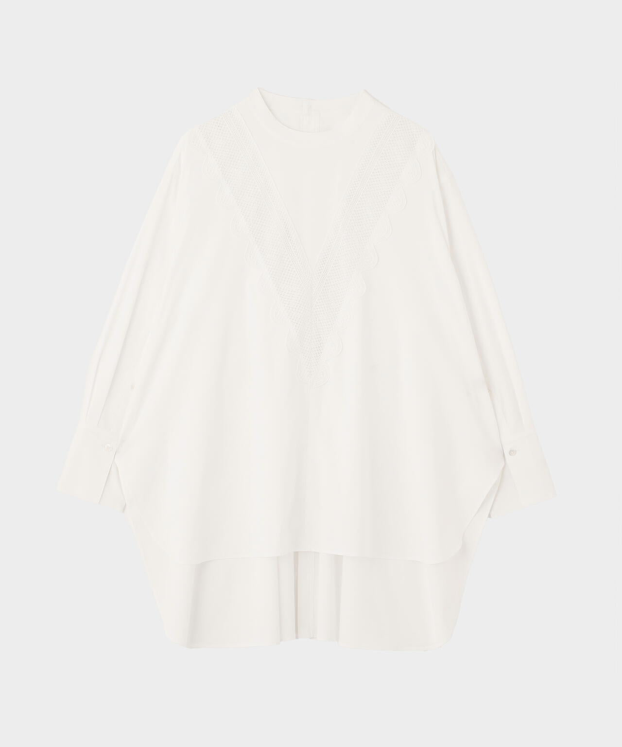 レース切り替えブラウス