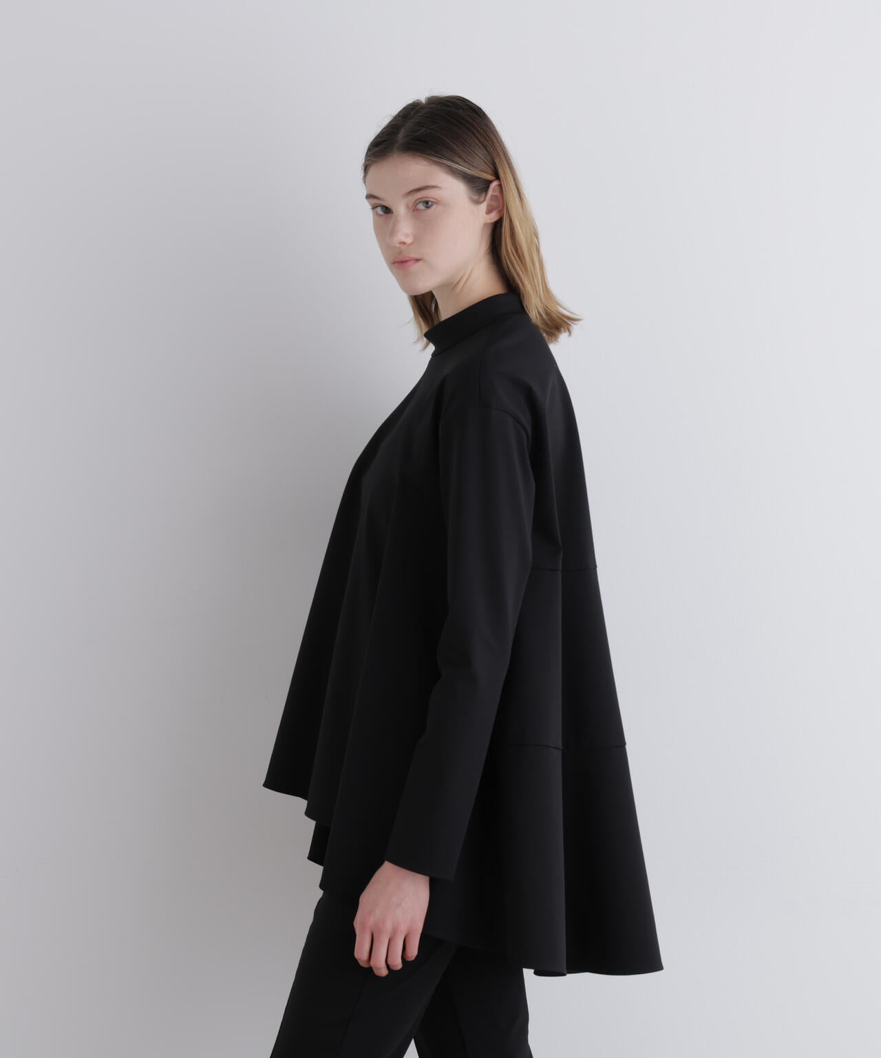 ハイストレッチポンチスタンドカラーブラウス | LE PHIL（ル フィル