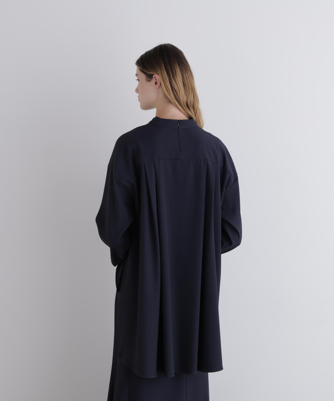 2WAYツイルロングスリーブブラウス