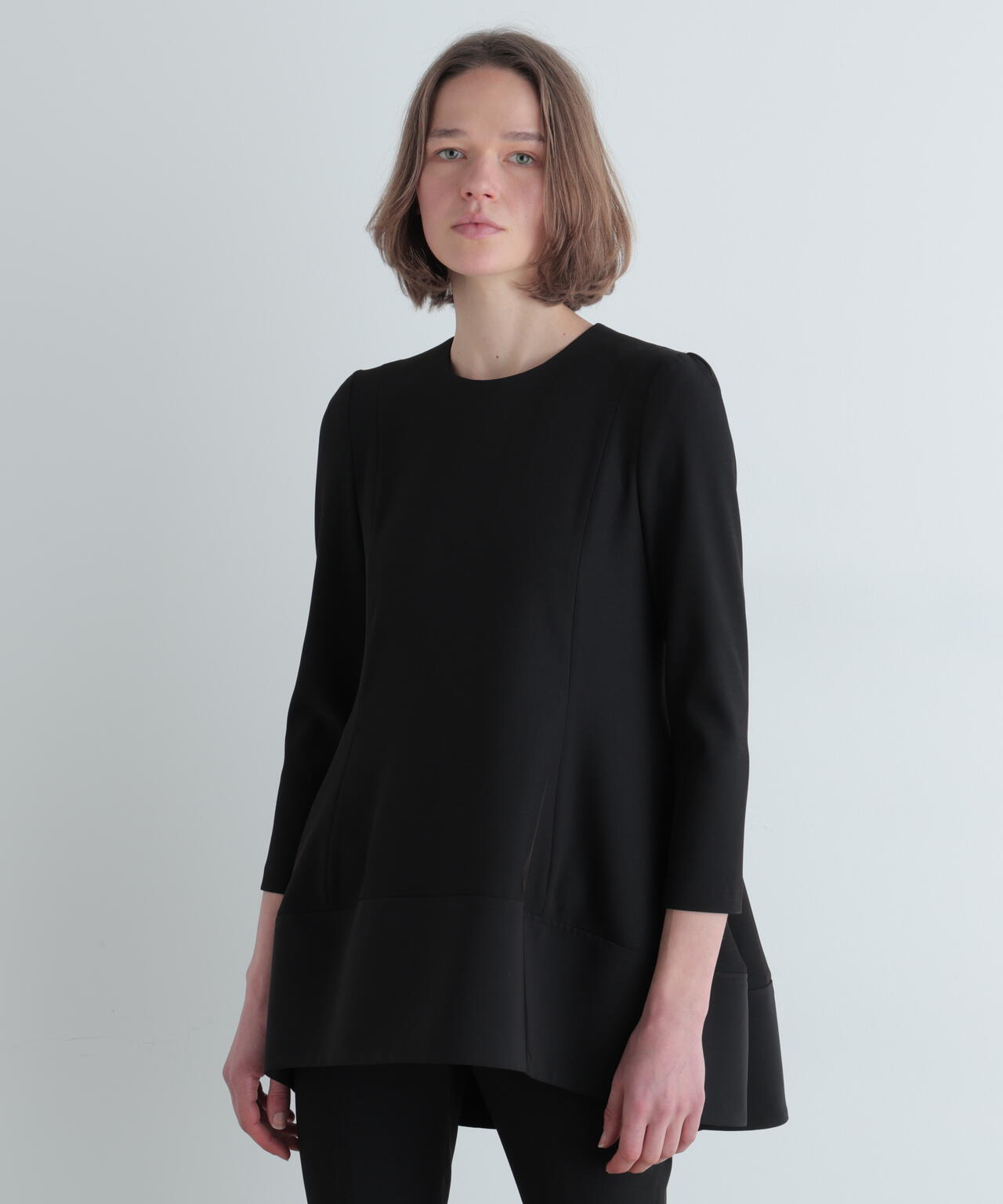 2WAYツイルフレアブラウス