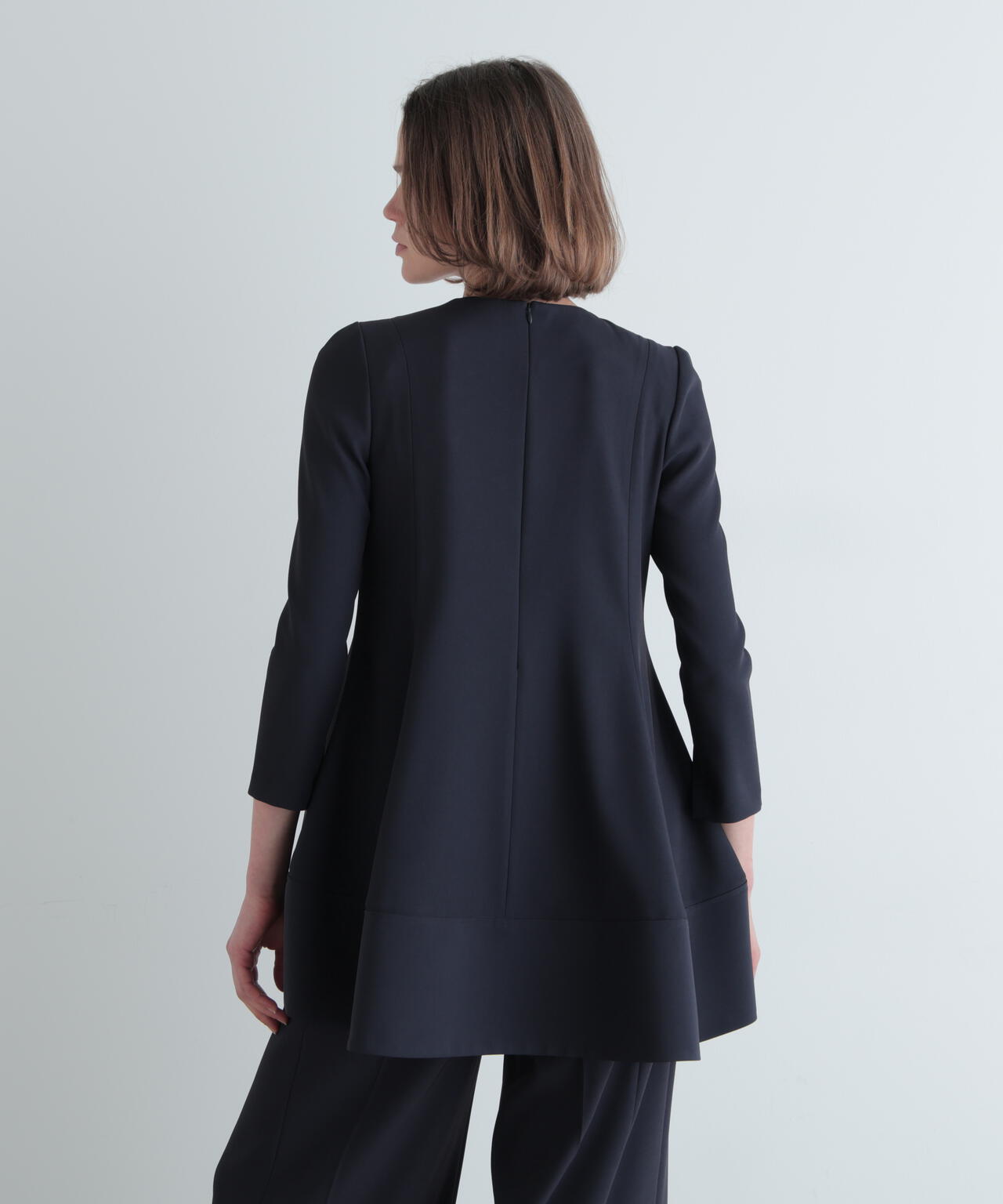 2WAYツイルフレアブラウス