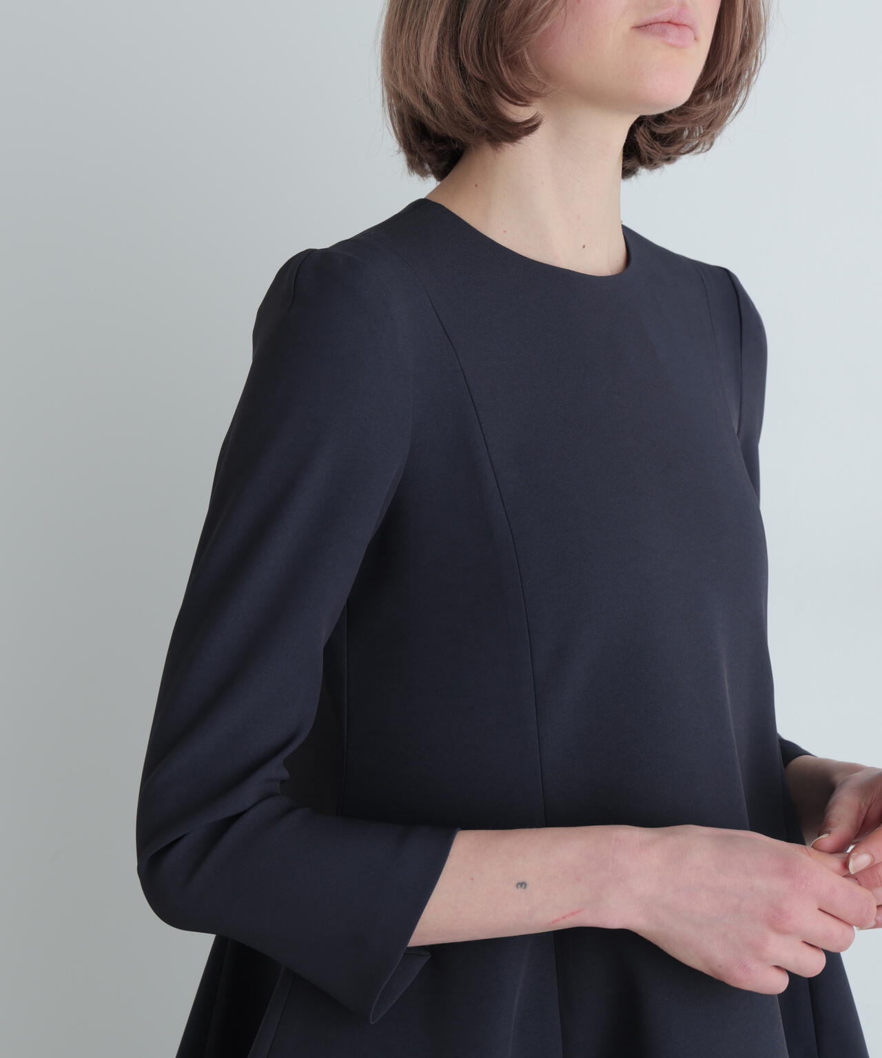 2WAYツイルフレアブラウス