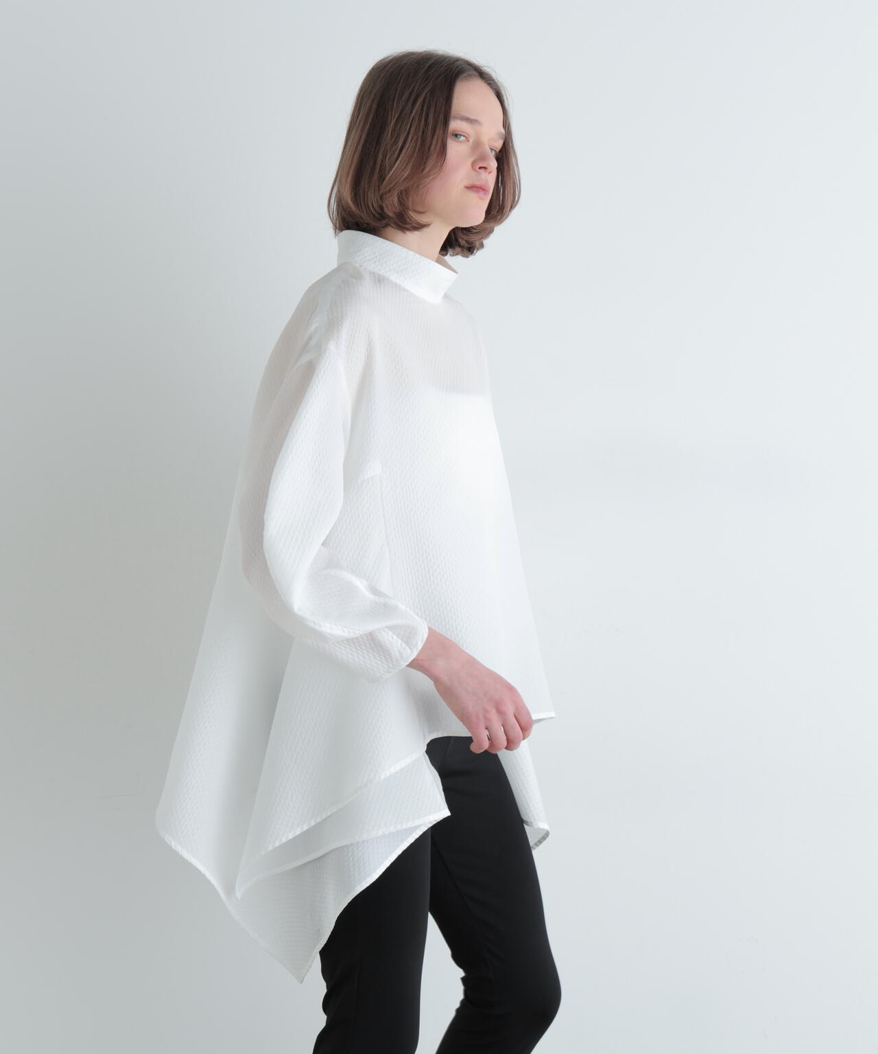 スクエアジャカードブラウス