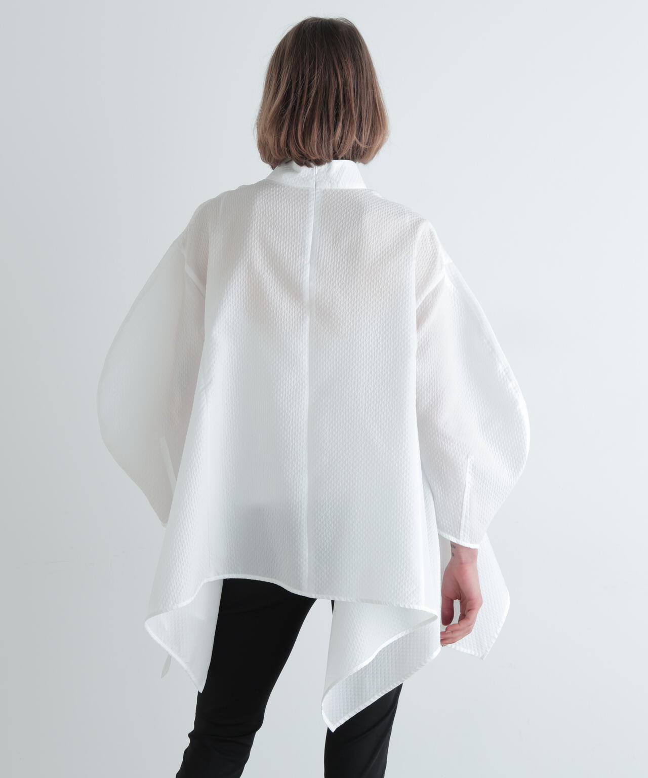 スクエアジャカードブラウス