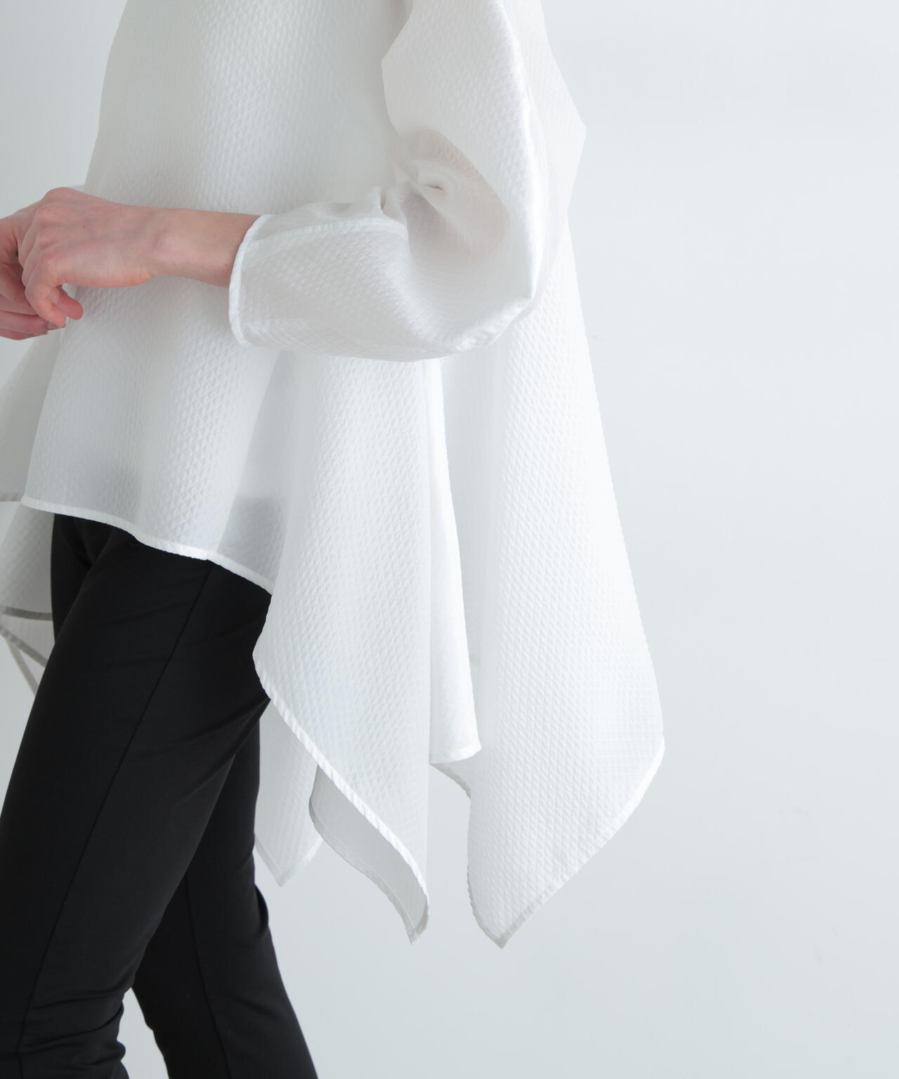 スクエアジャカードブラウス