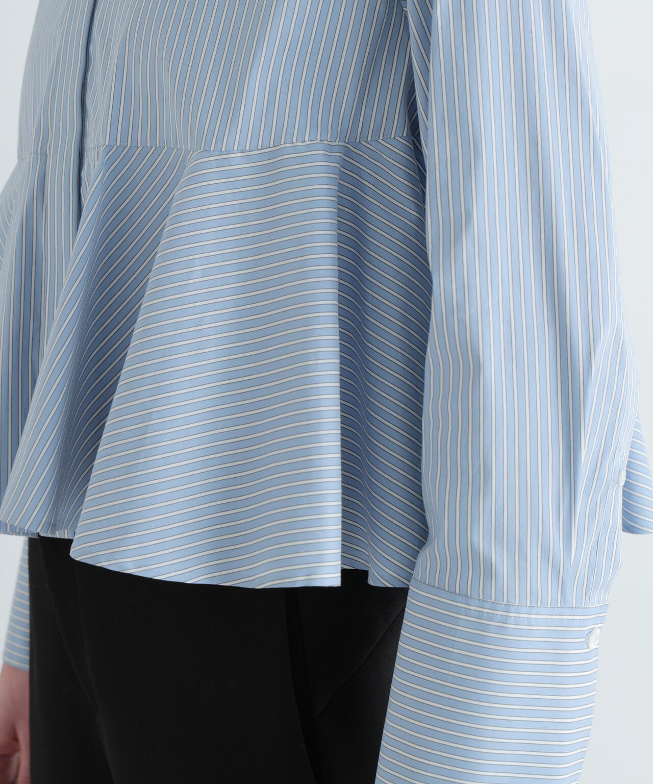 SOLOTEXブロードショートペプラムブラウス | LE PHIL（ル フィル