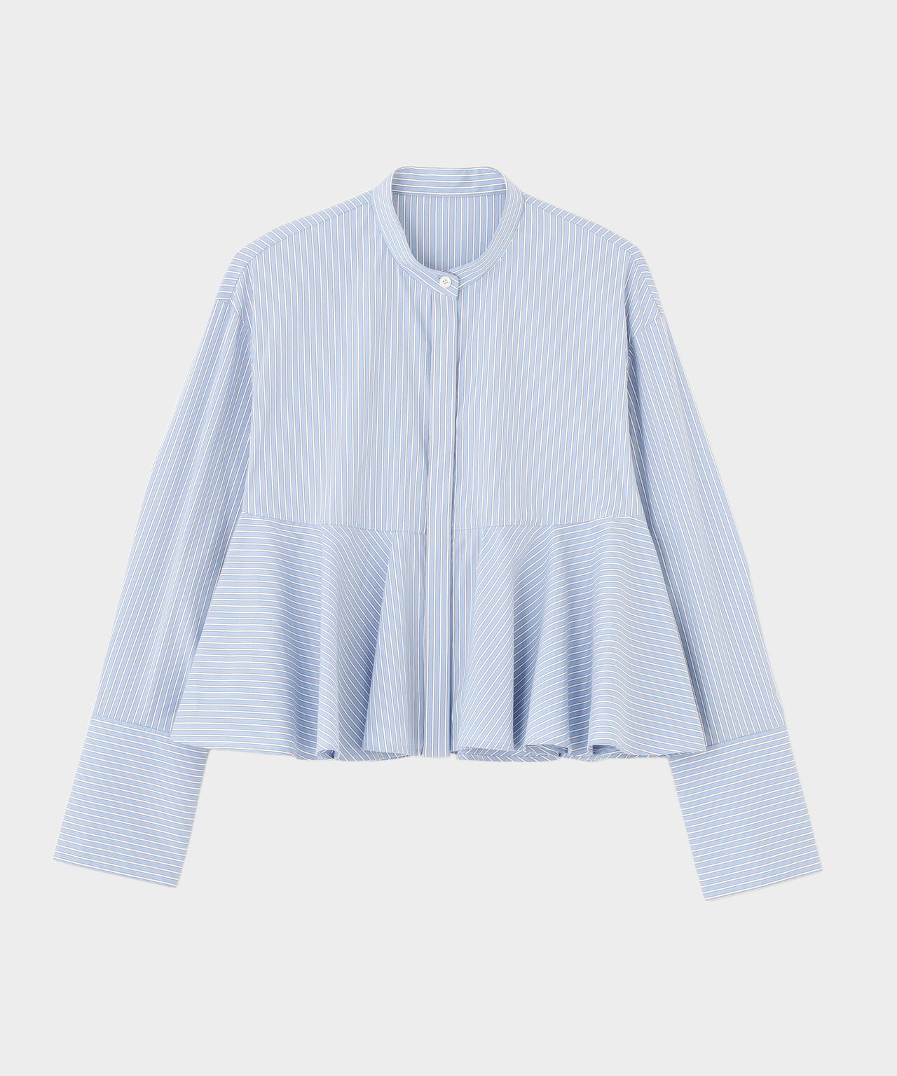 SOLOTEXブロードショートペプラムブラウス