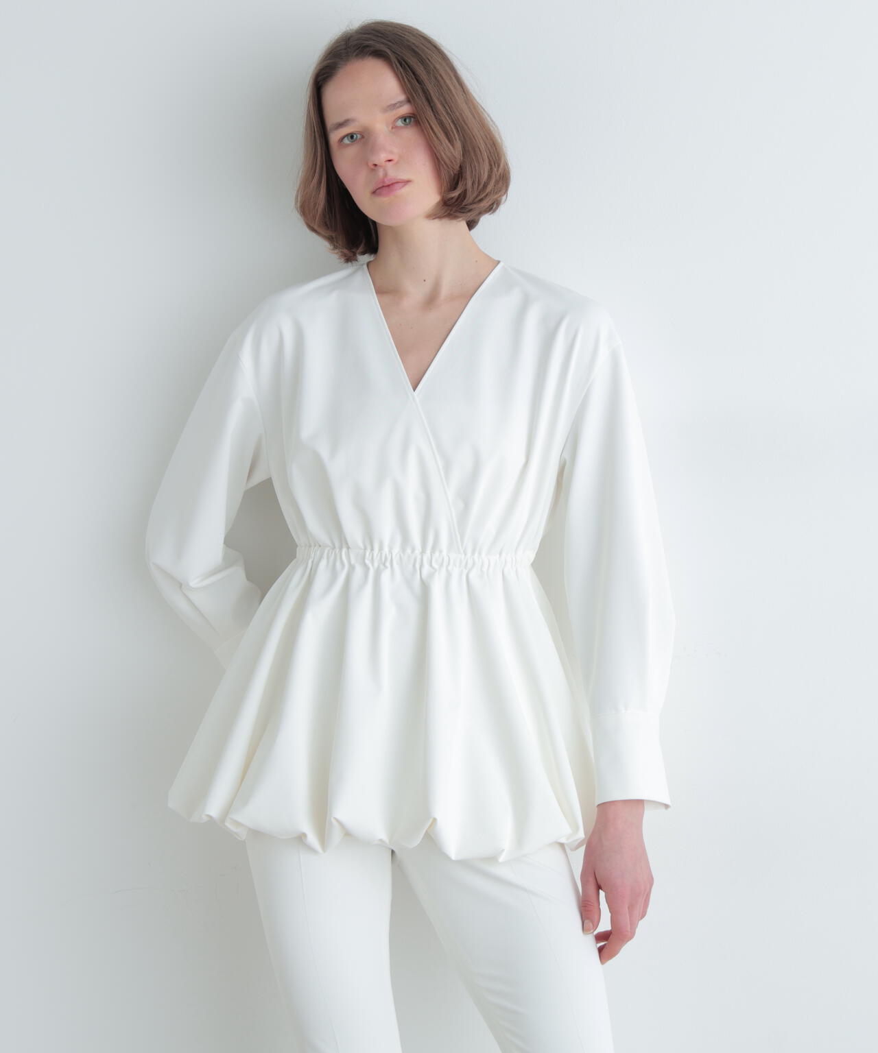 ジュールズプラスJours+ ブラウス カモミール ホワイト 3L ドライツイルカシュクールブラウス | LE PHIL（ル フィル） ｜【公式