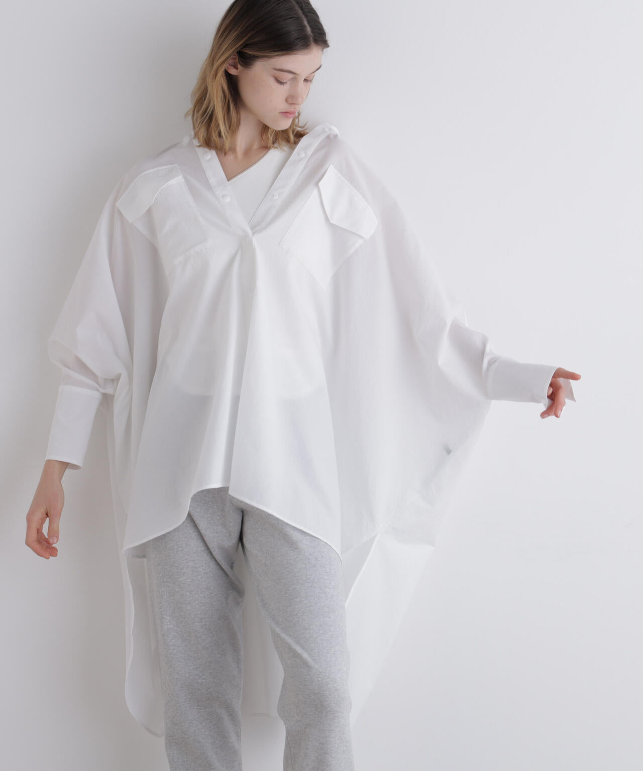 《LE PHIL SPORTS》クールドットオーバーブラウス