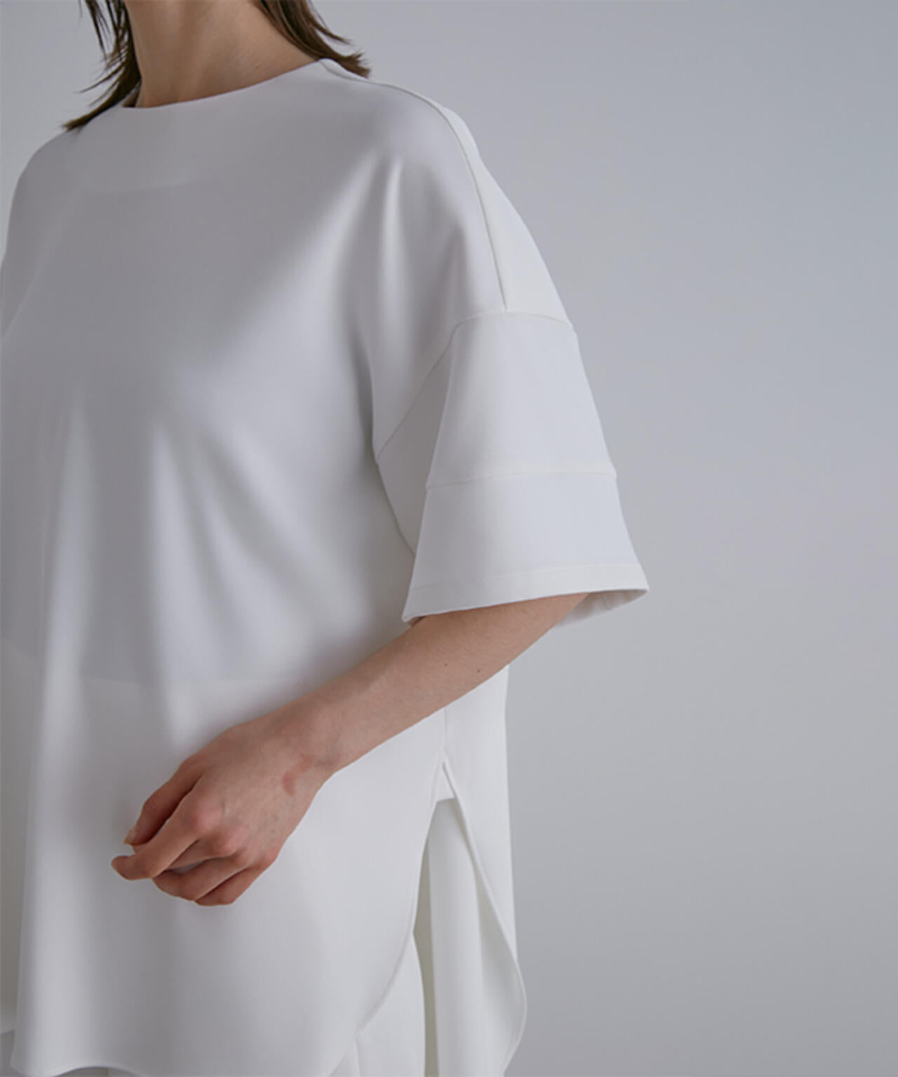 2WAYツイルハーフスリーブブラウス | LE PHIL（ル フィル） ｜【公式