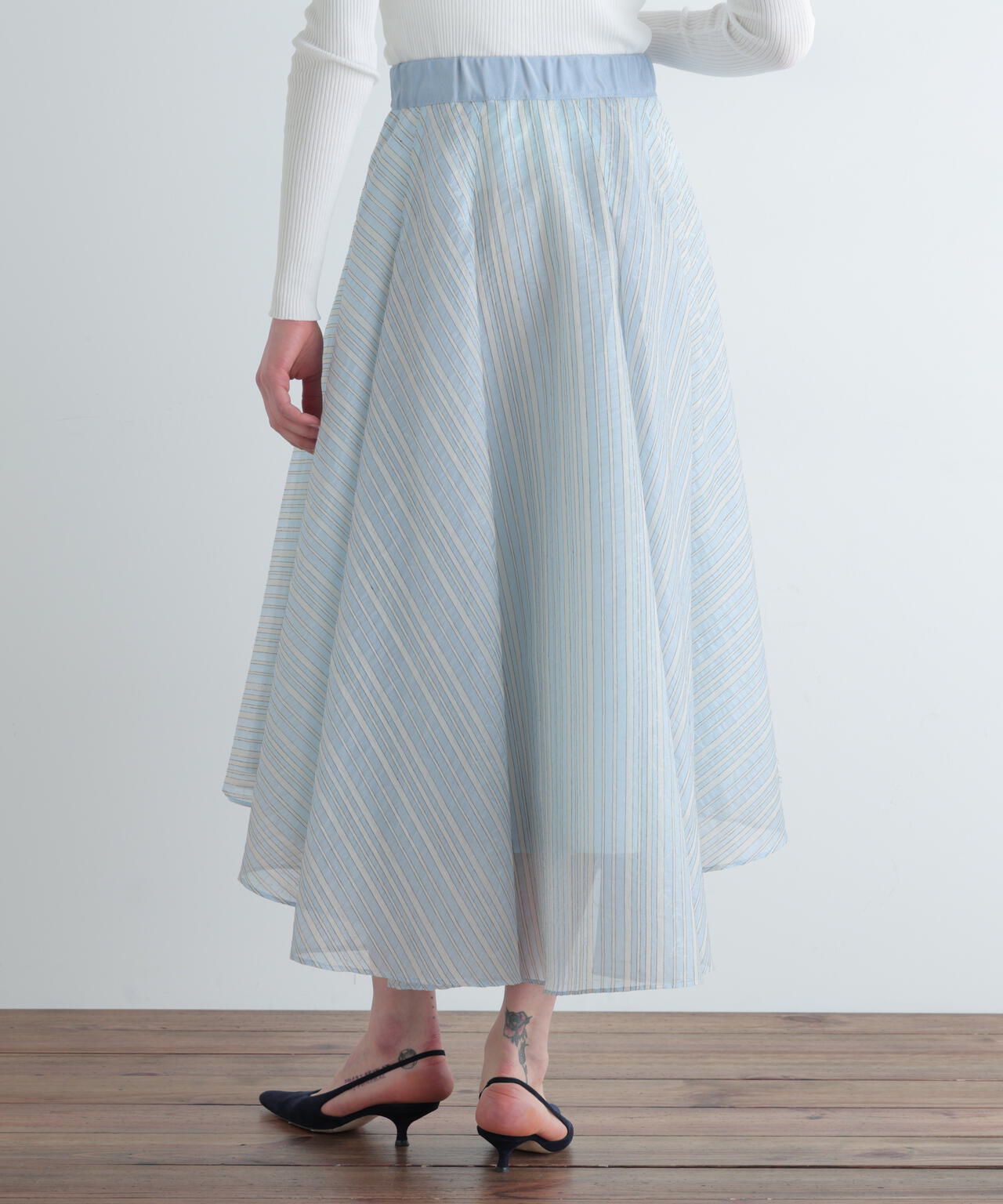 ストライプタックスカート