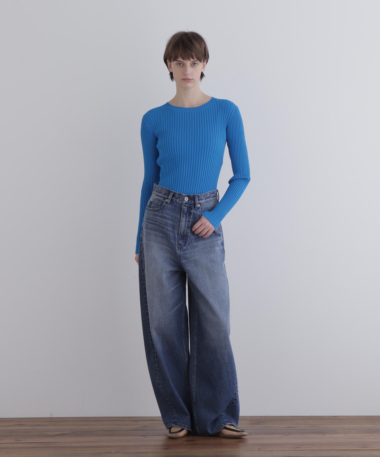 【EC限定/00サイズ】バルーンシルエットデニムパンツ