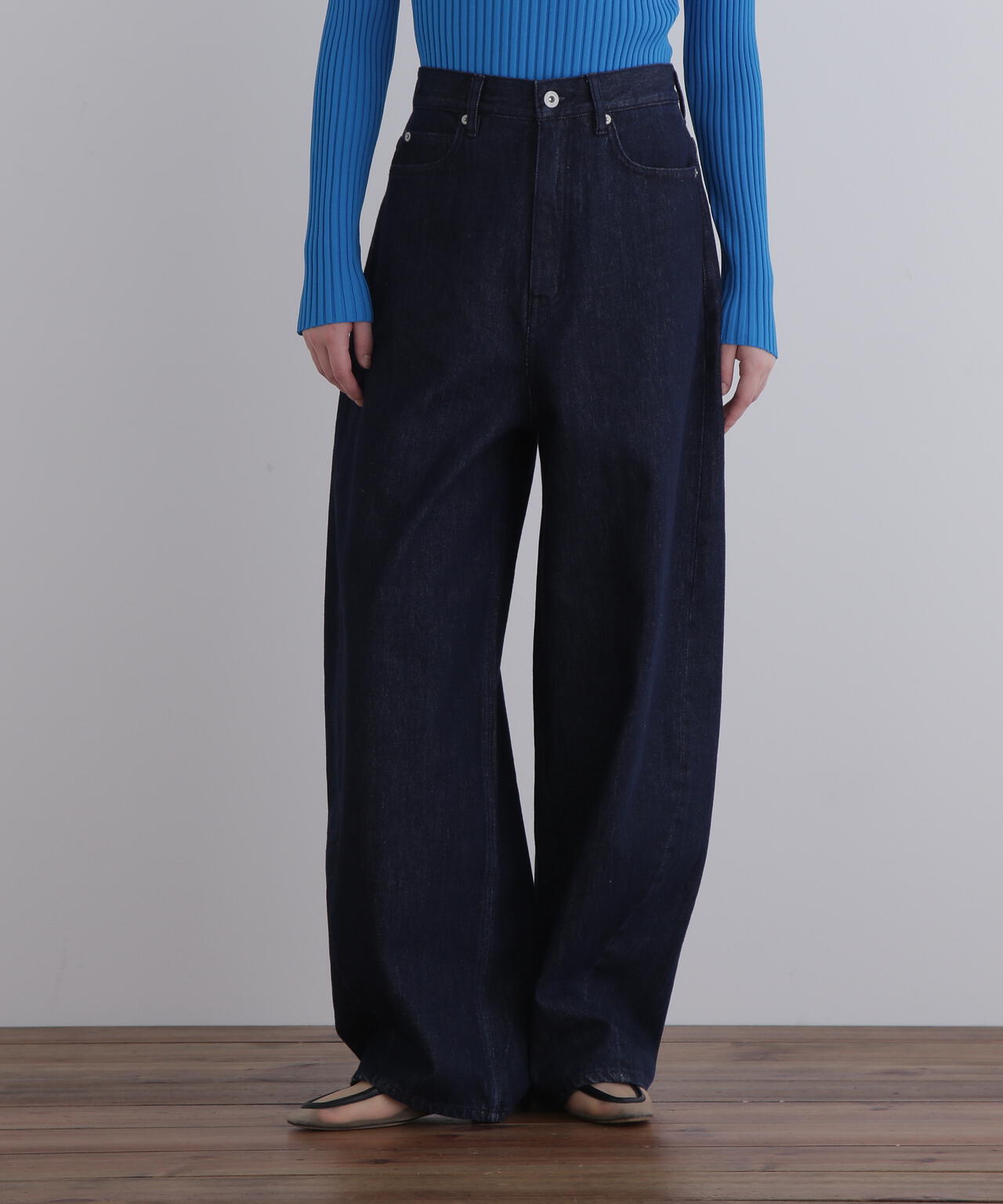 【EC限定/00サイズ】バルーンシルエットデニムパンツ