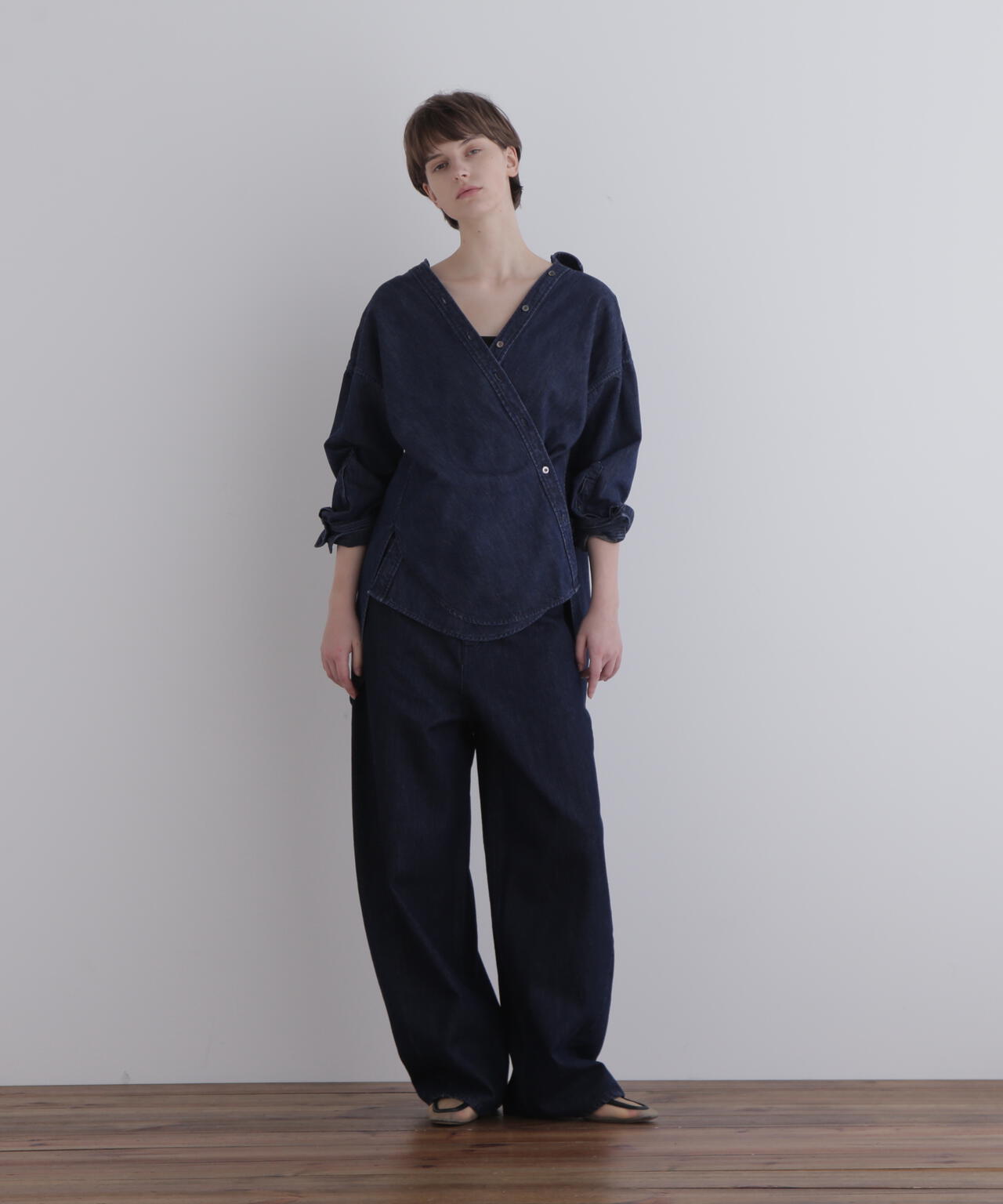 【EC限定/00サイズ】バルーンシルエットデニムパンツ