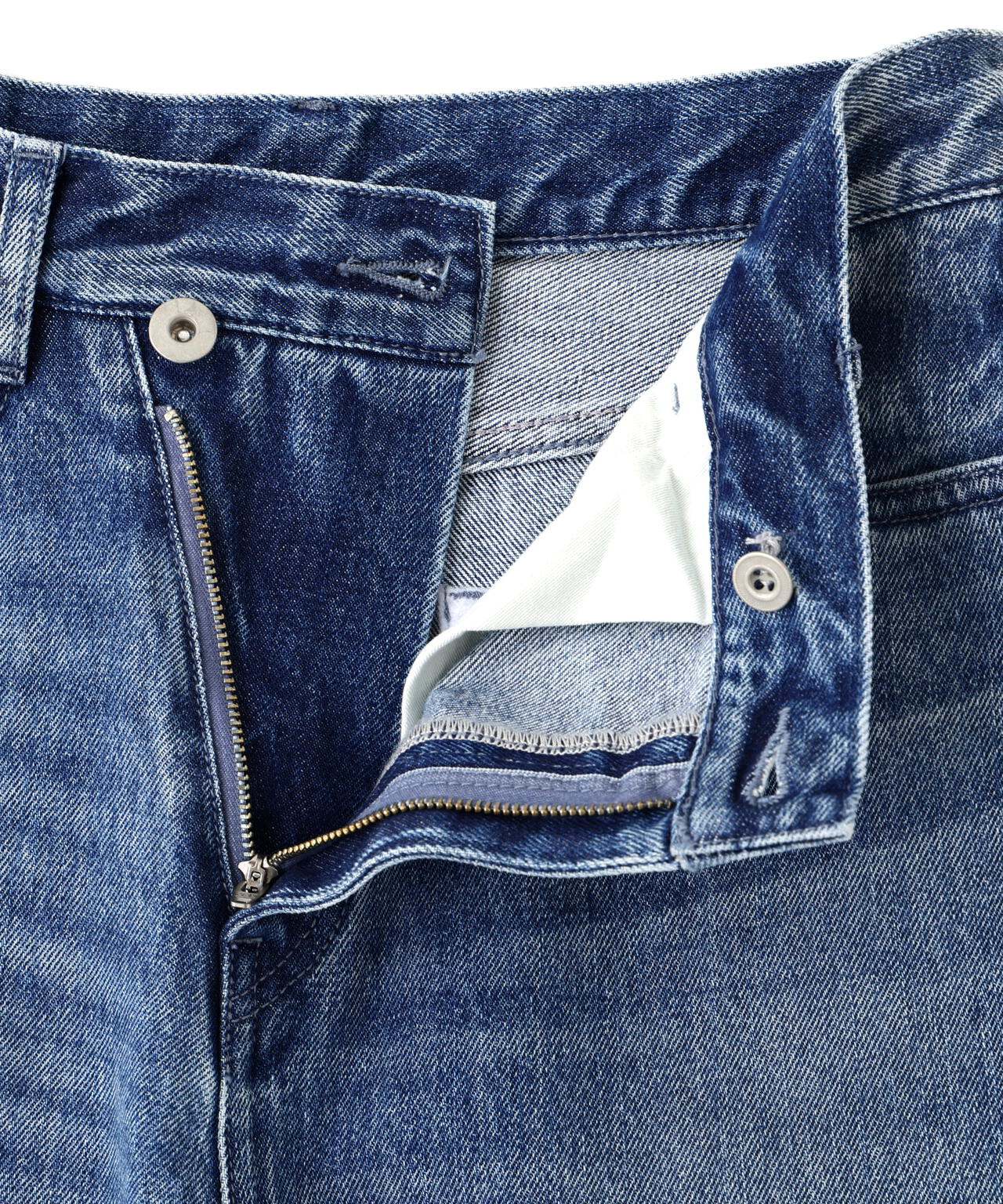 フロントクロスデニムパンツ