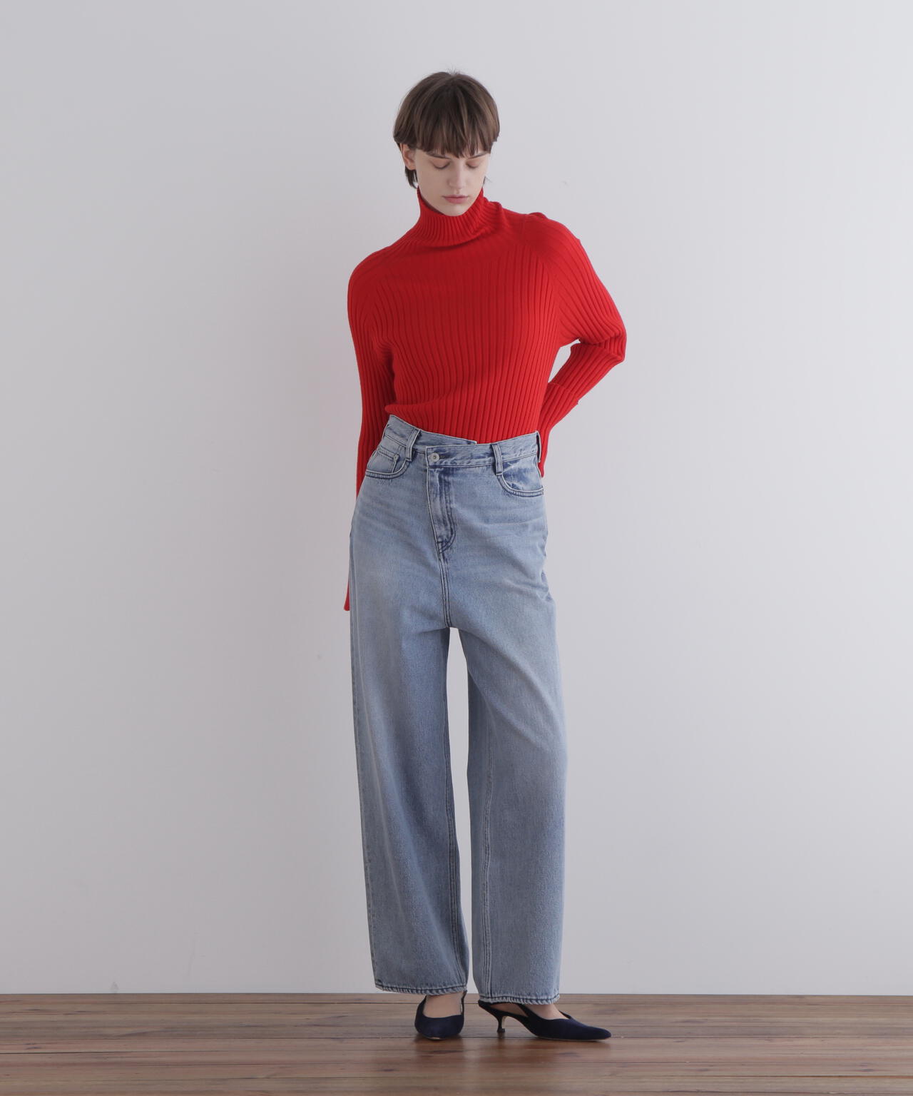 フロントクロスデニムパンツ | LE PHIL（ル フィル） ｜【公式】通販