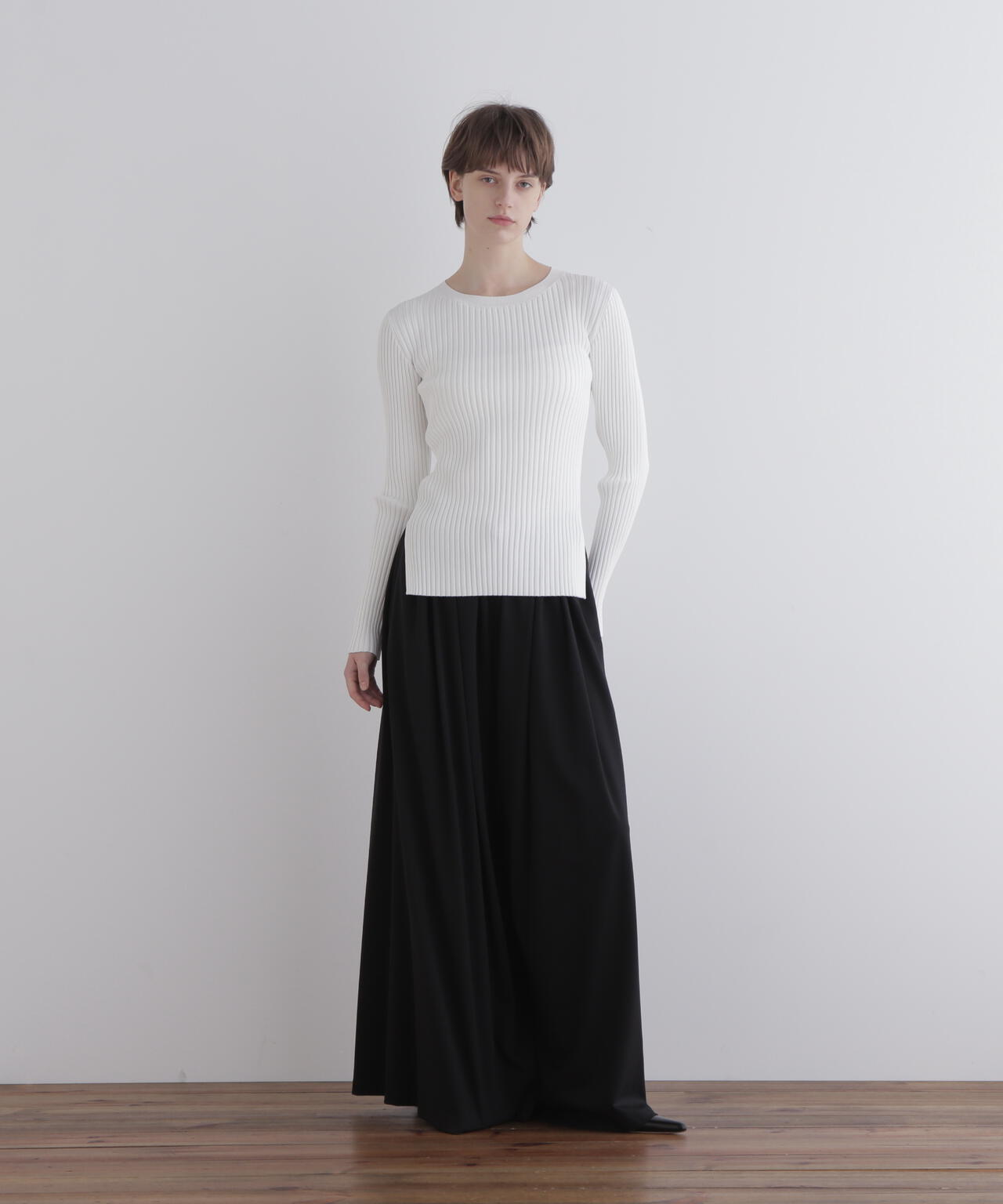 ダンボールワイドシルエットパンツ