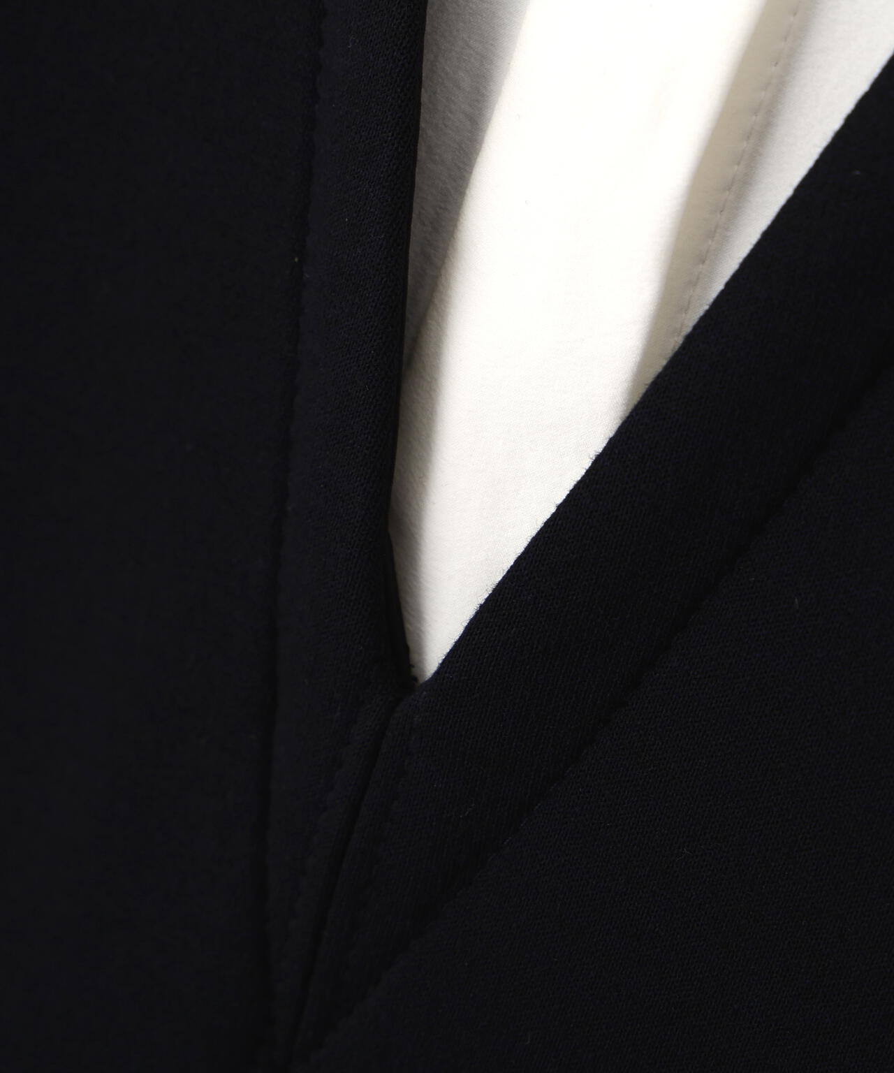 ジャージー襟付きワンピース