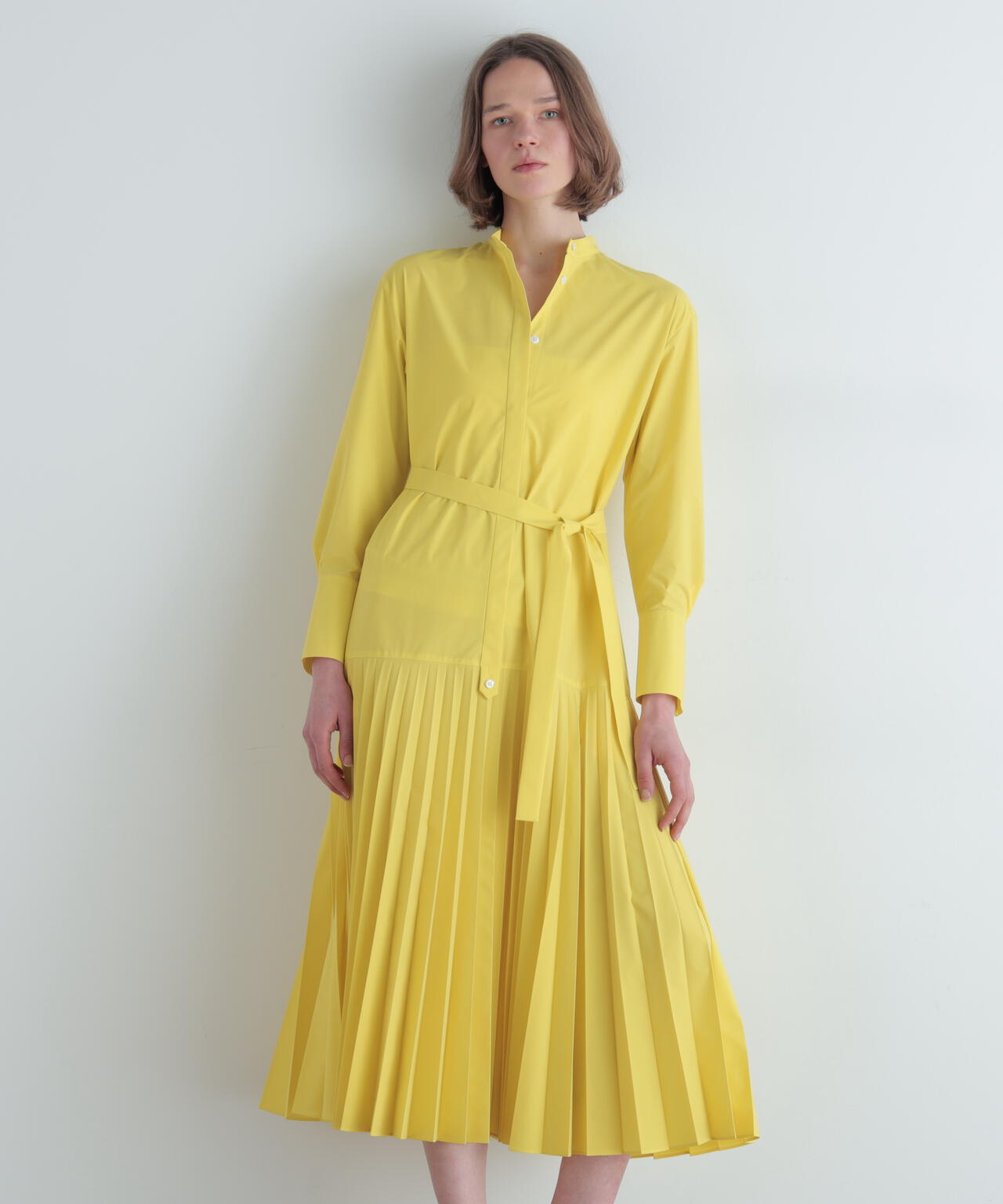 SOLOTEXブロードプリーツワンピース