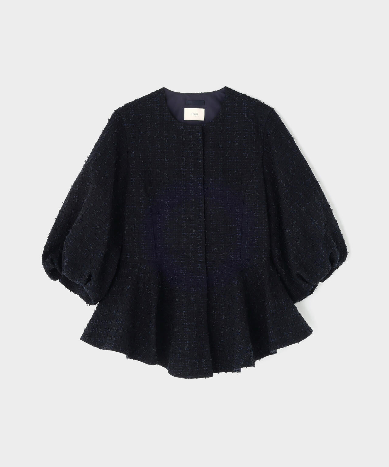 ツイードボリュームスリーブジャケット