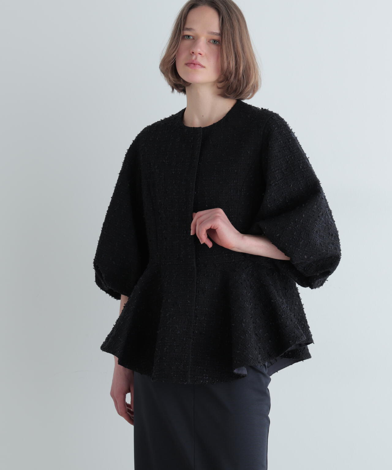 ツイードボリュームスリーブジャケット | LE PHIL（ル フィル