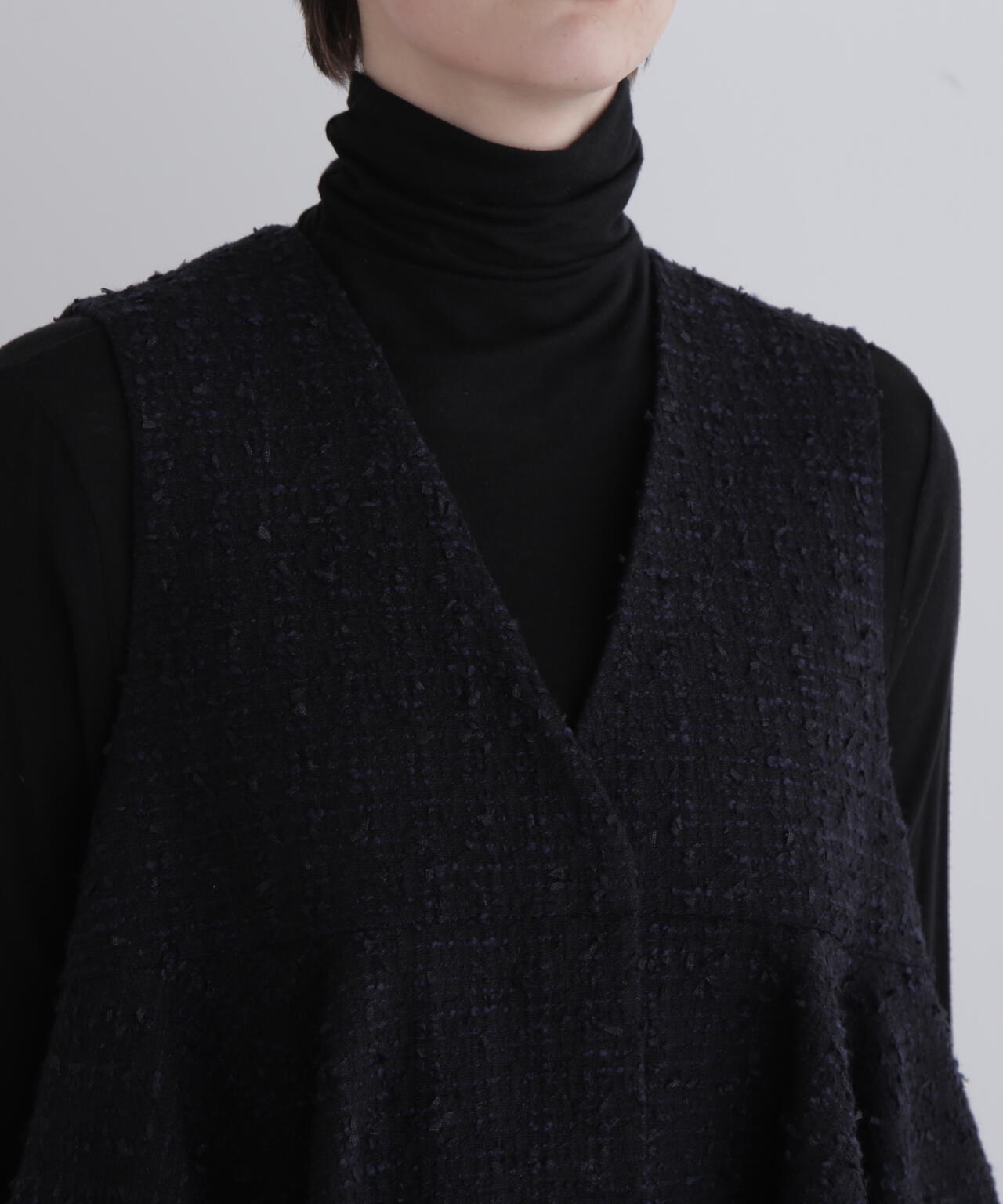 ツイードVネックジレ | LE PHIL（ル フィル） ｜【公式】通販mix.tokyo