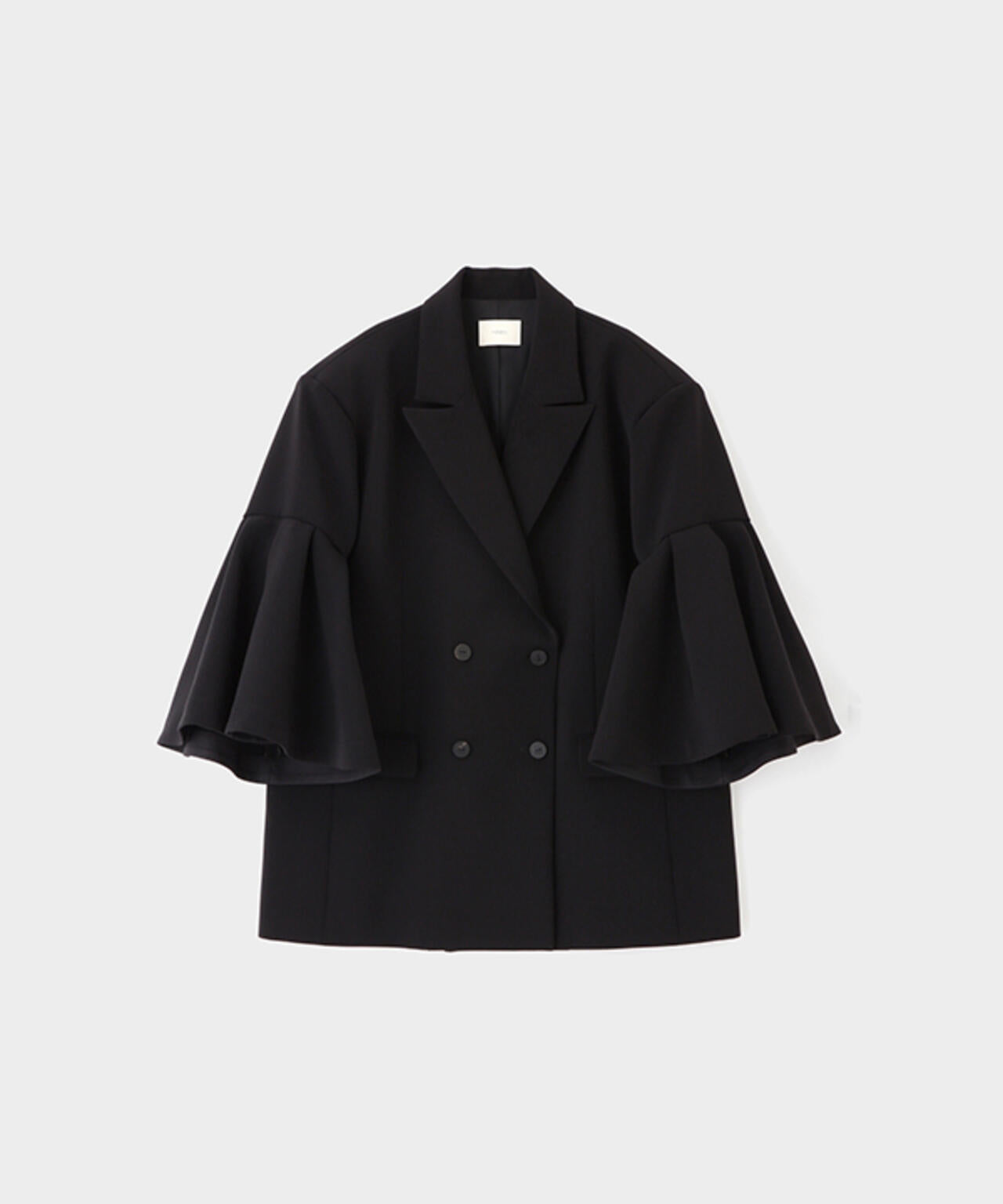 コンフォートダブルクロスフレア袖ジャケット