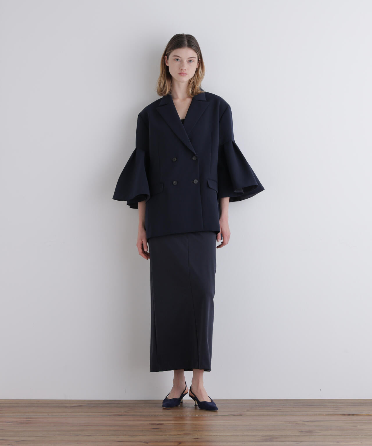 コンフォートダブルクロスフレア袖ジャケット | LE PHIL（ル フィル