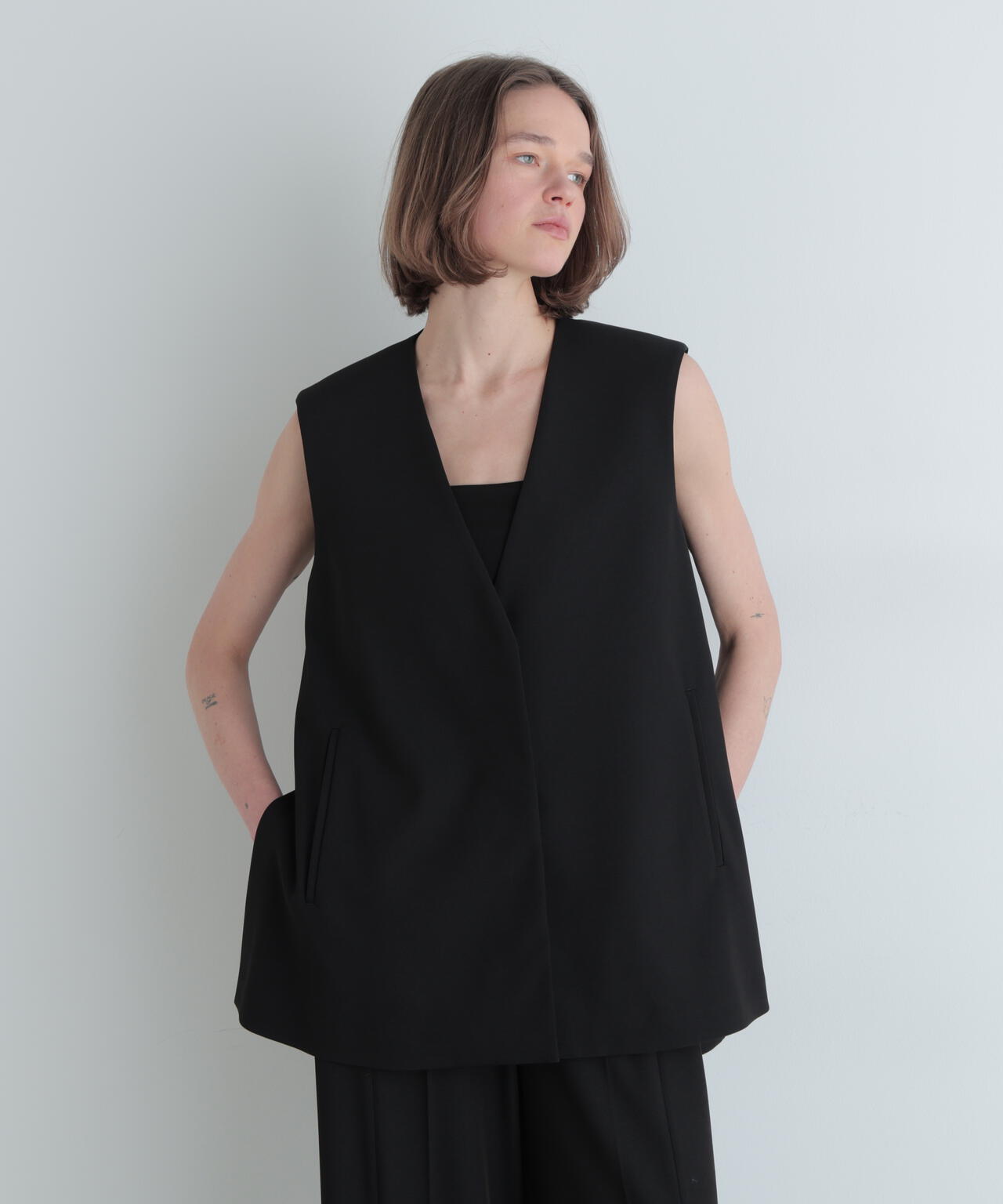 2WAYツイルボックスジレ