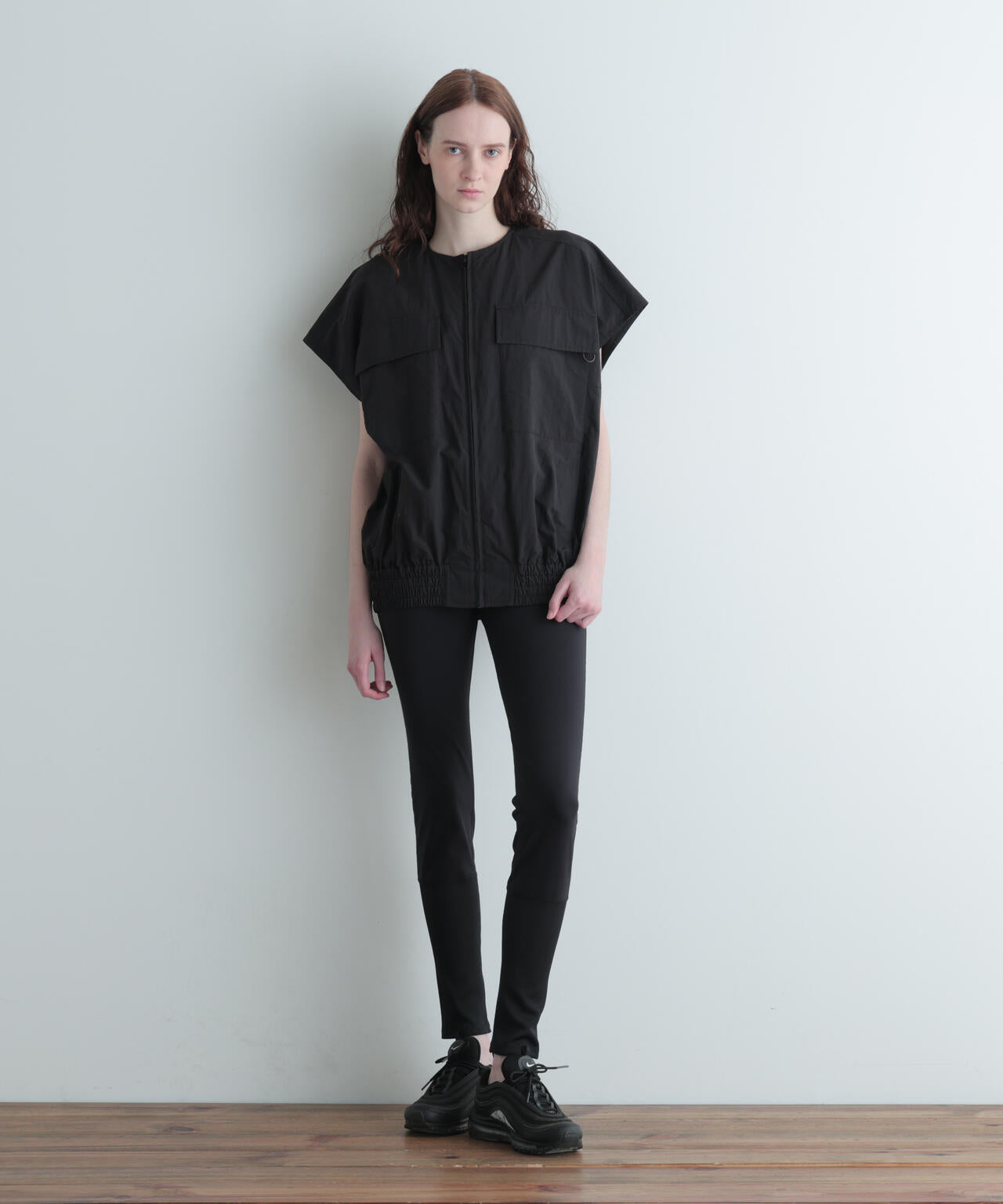 LE PHIL ミックスツィードノースリーブジャケット LE PHIL SPORTS》ライトシェルタフタノースリーブジャケット | LE PHIL