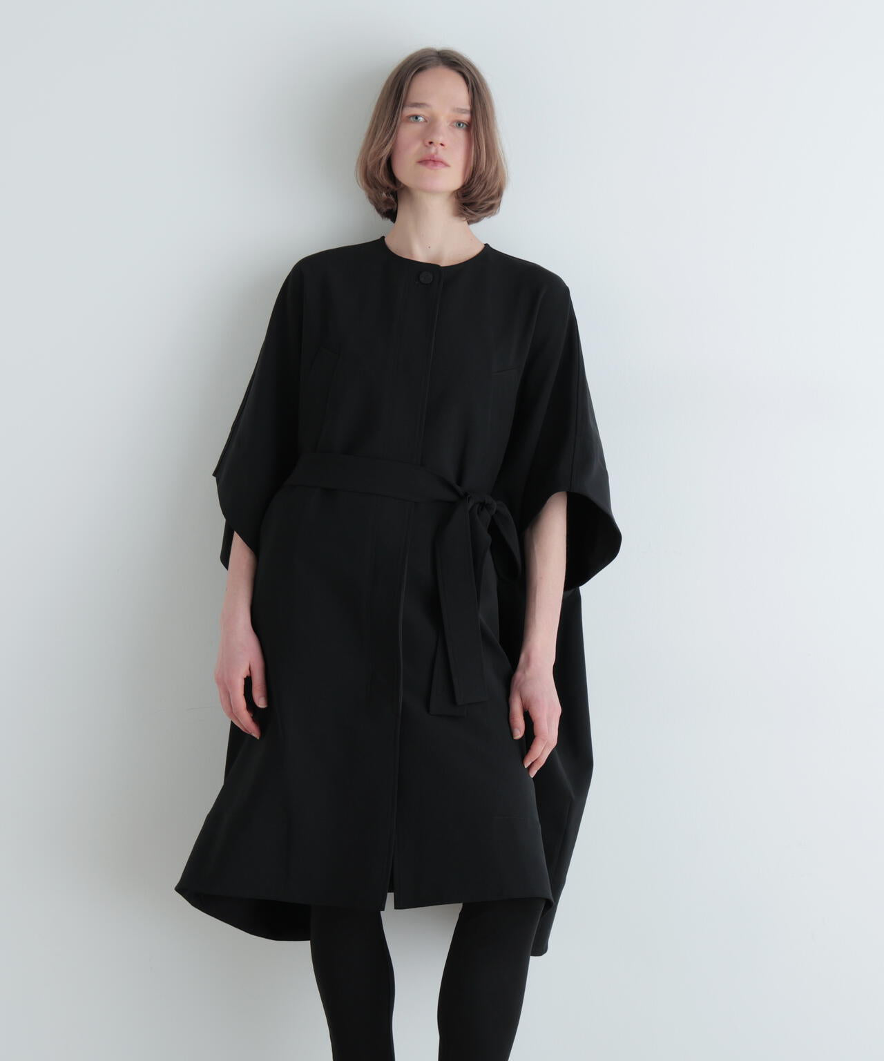 ダブルクロスケープコート